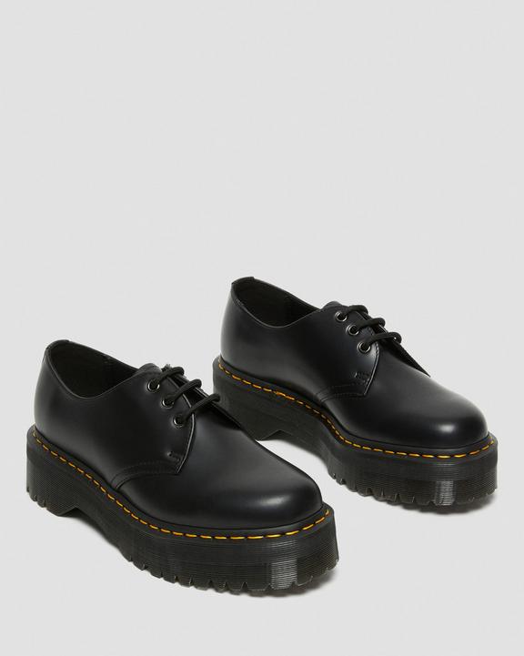 1461 Quad Smooth Leather Platform Shoes Black1461 Quad Smooth Leather Platform Shoes Dr. Martens