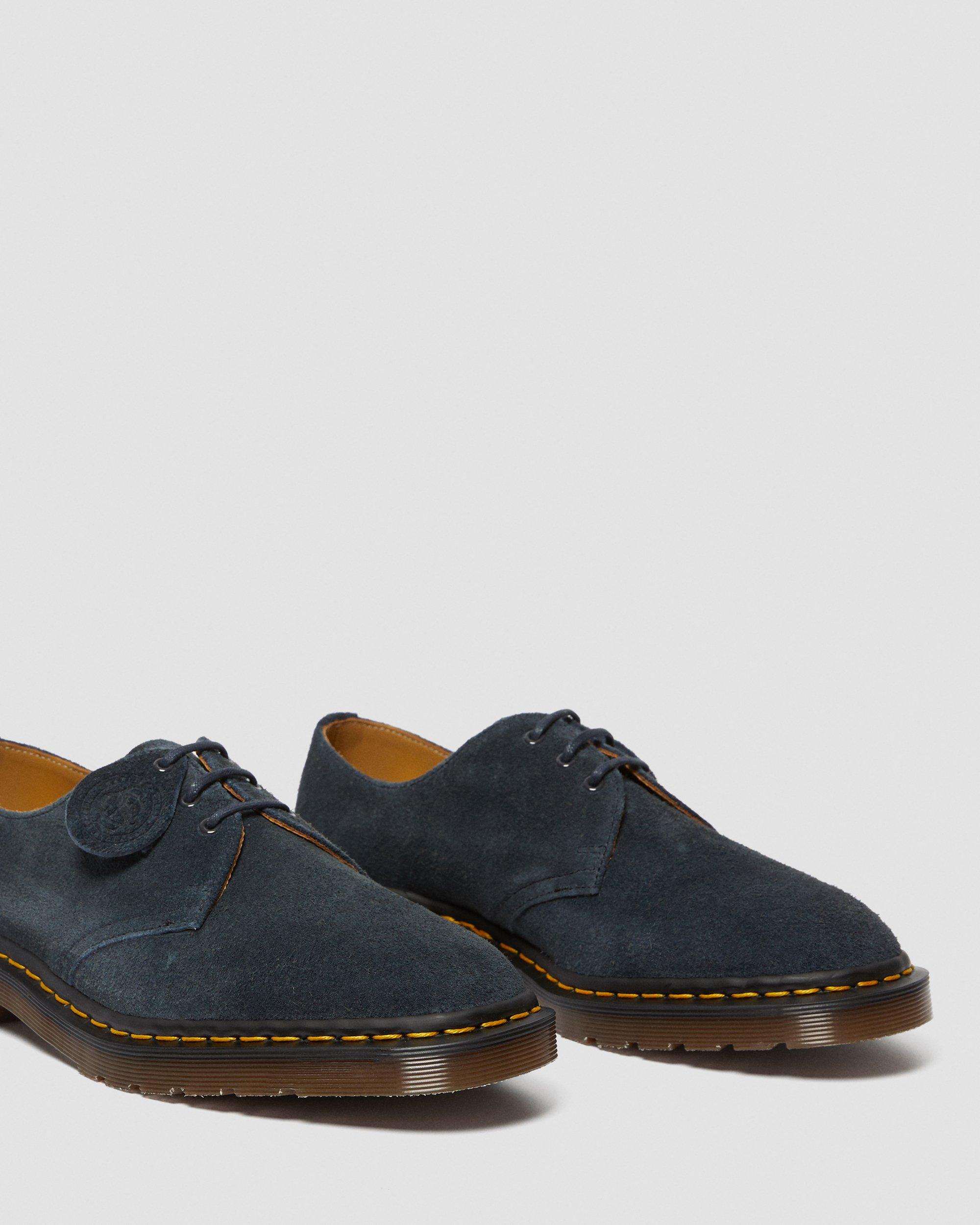 1461 Made In England Suede Oxford Shoes in INDIGO | Dr. Martens™