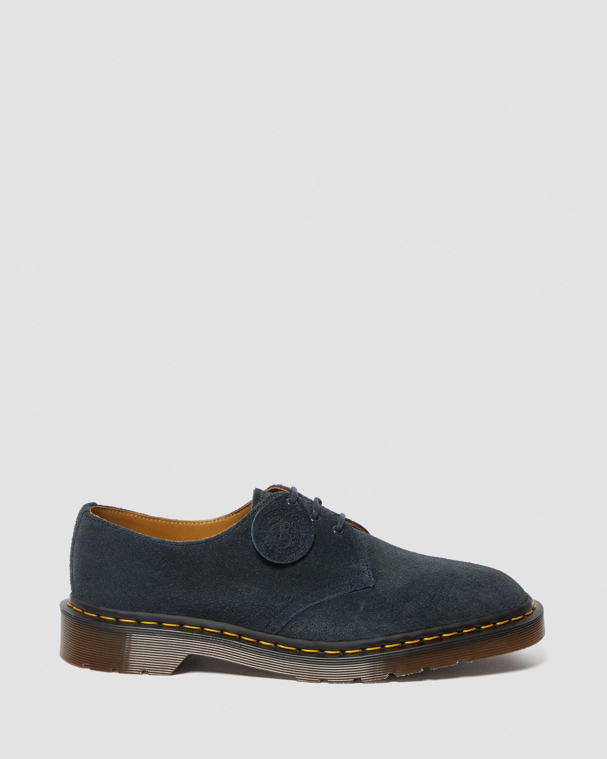 DR. MARTENS Men’s 1461 Oxford Natural Blue Cotton Canvas Dr. Martens 1461 Graphite Natural Canvas – Baggins Shoes main image 4