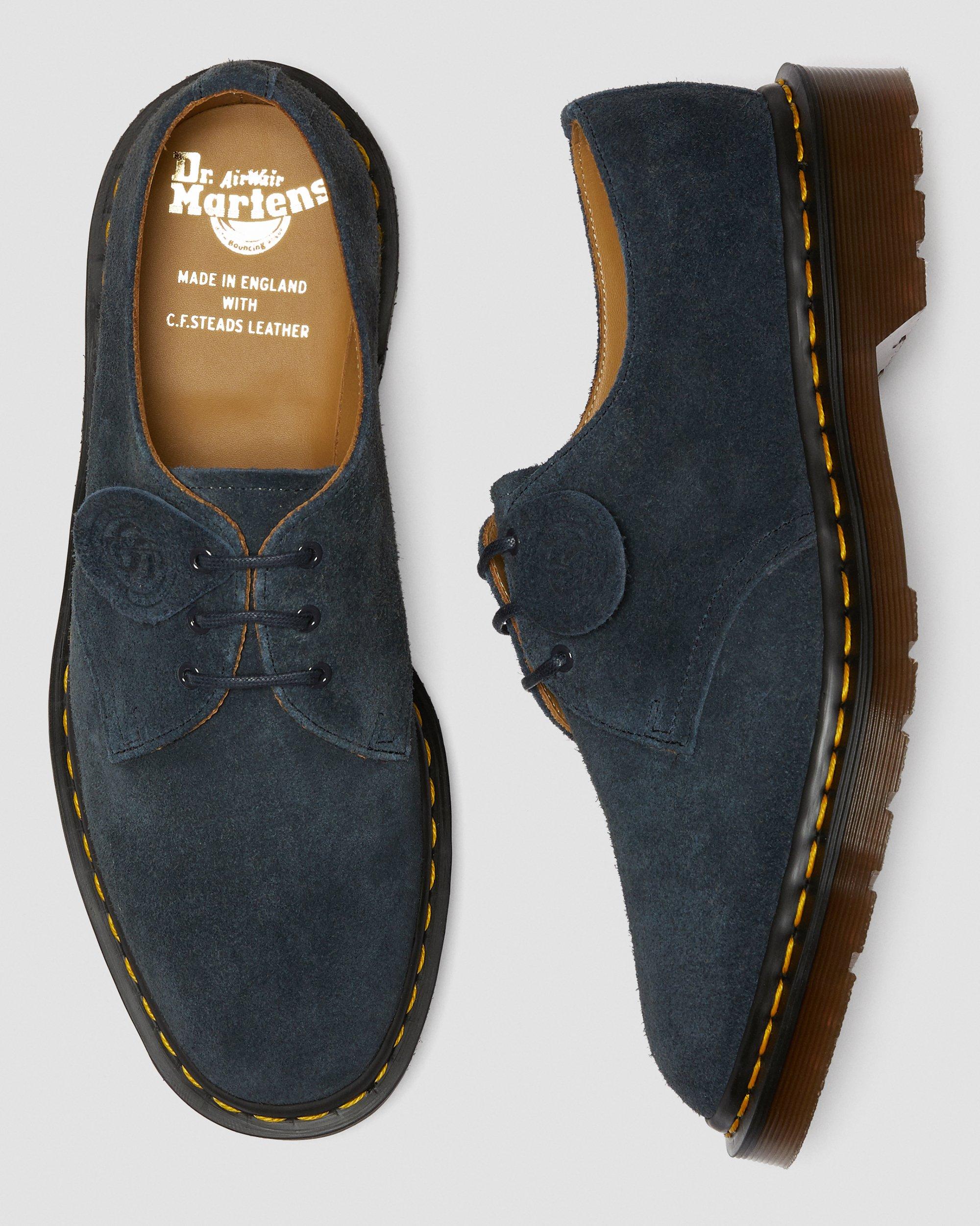 1461 Made In England Suede Oxford Shoes in INDIGO | Dr. Martens™