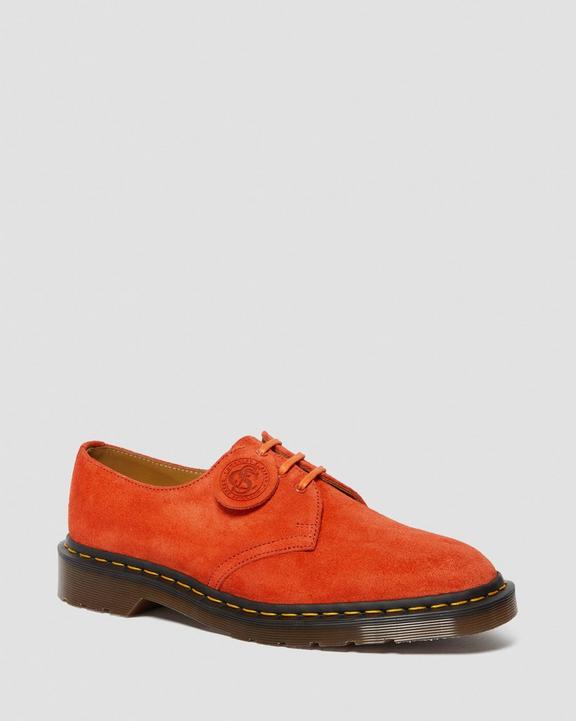1461 Made In England Suede Oxford Shoes in Red | Dr. Martens 1461 Made In England Suede Oxford Shoes in Red | Dr. Martens