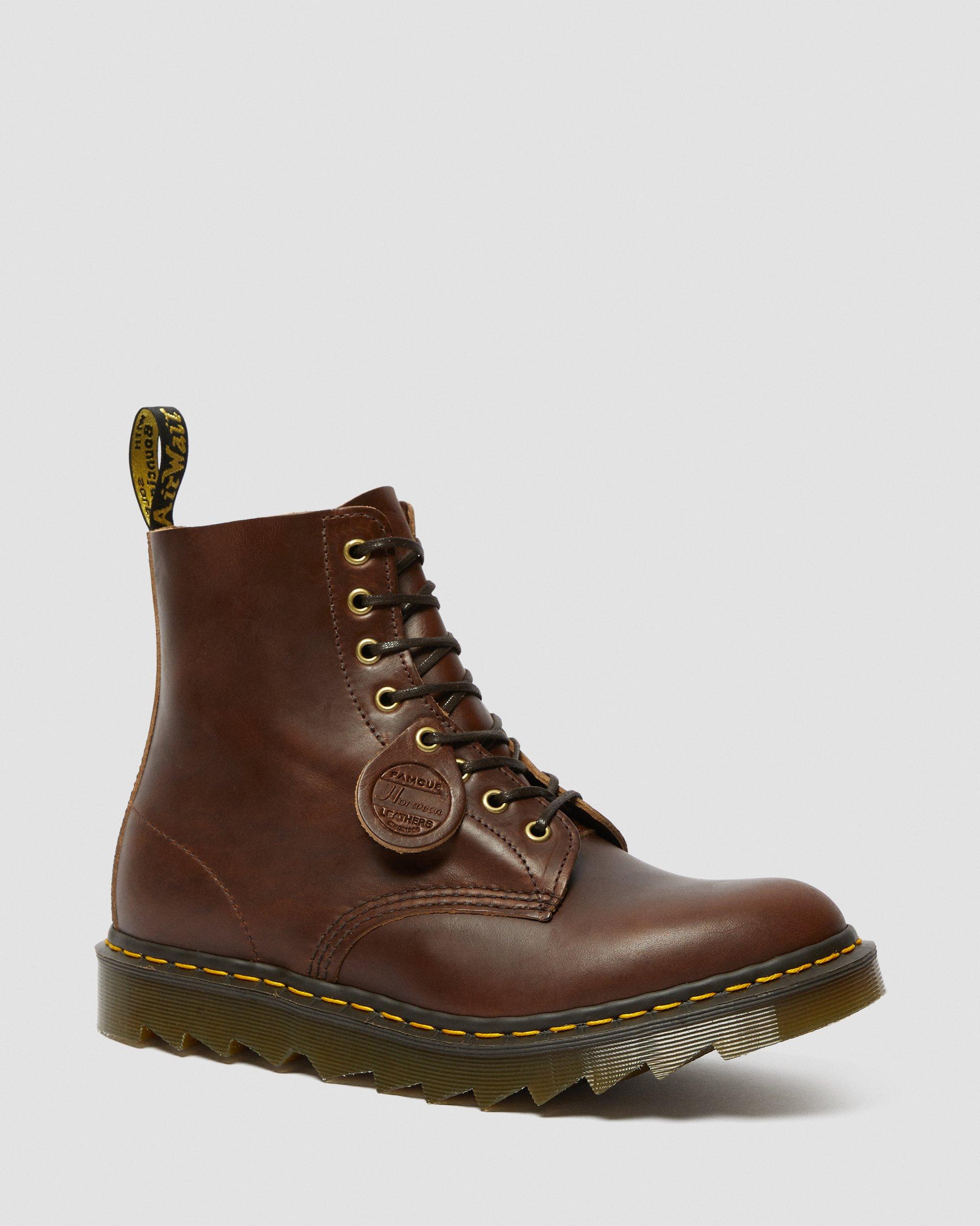 1460 RIPPLE LEATHER ANKLE BOOTS in DARK BROWN | Dr. Martens™