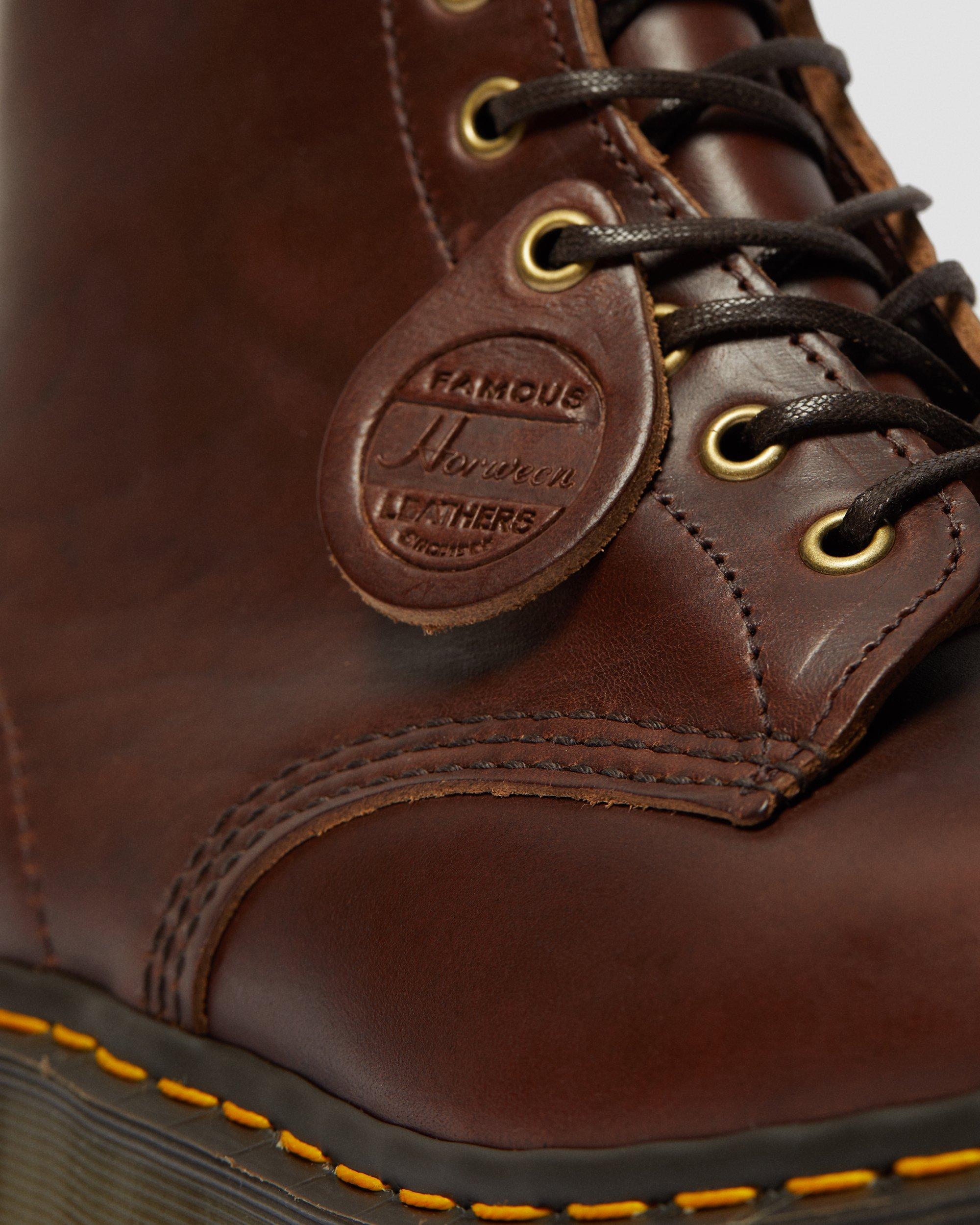 1460 RIPPLE LEATHER ANKLE BOOTS in DARK BROWN | Dr. Martens™