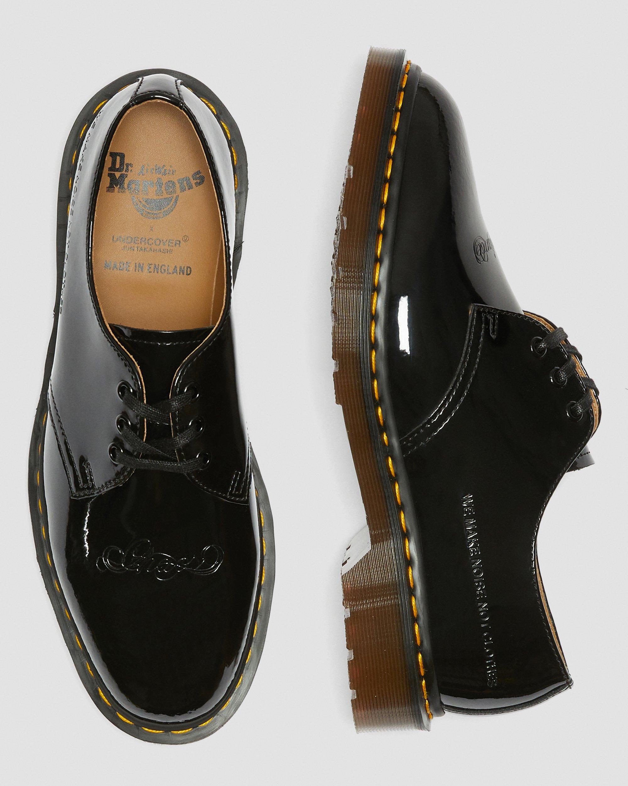 Undercover 1461 Emboss Patent in Black | Dr. Martens display picture 3