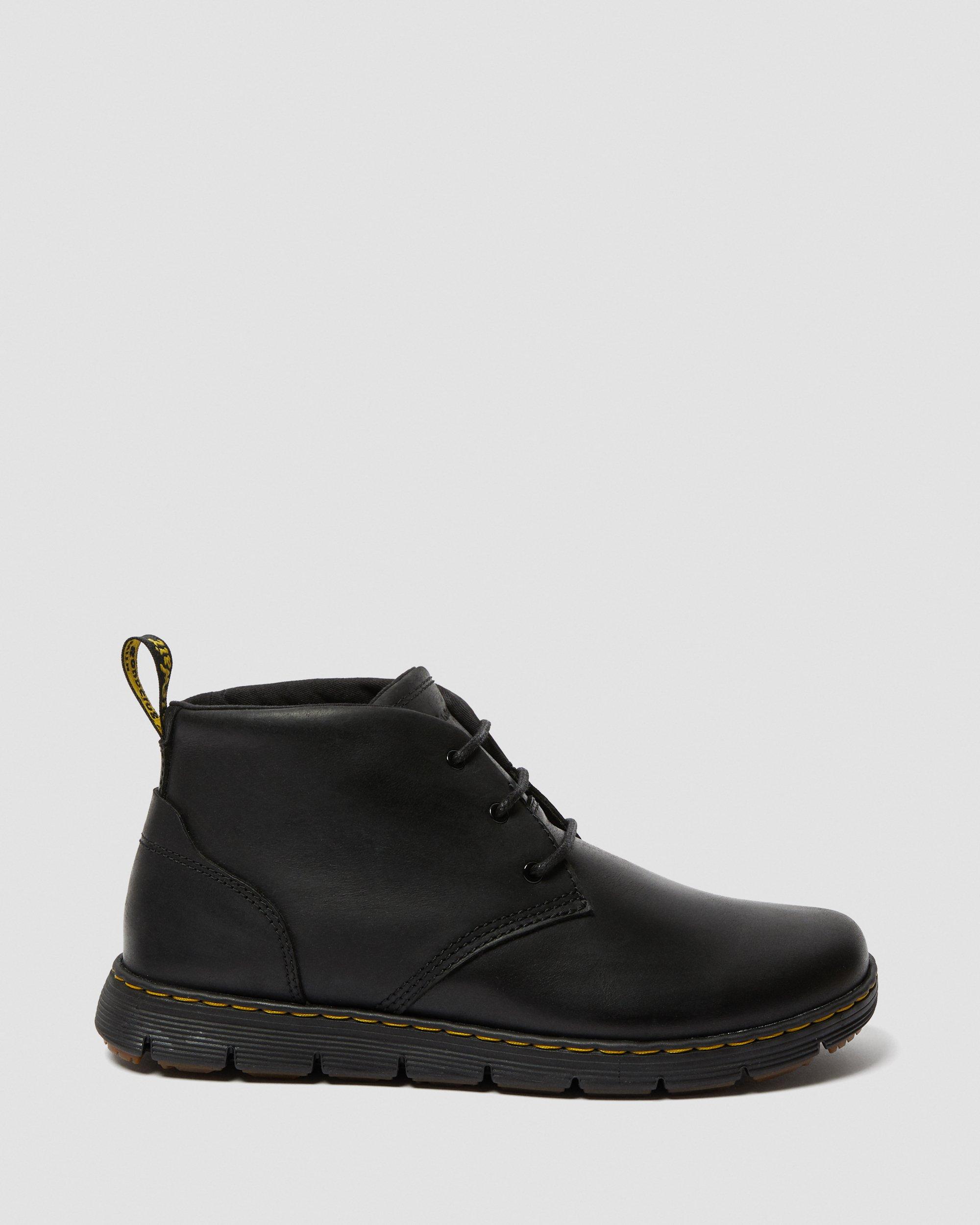 Rhodes Men's Leather Chukka Boots in Black | Dr. Martens