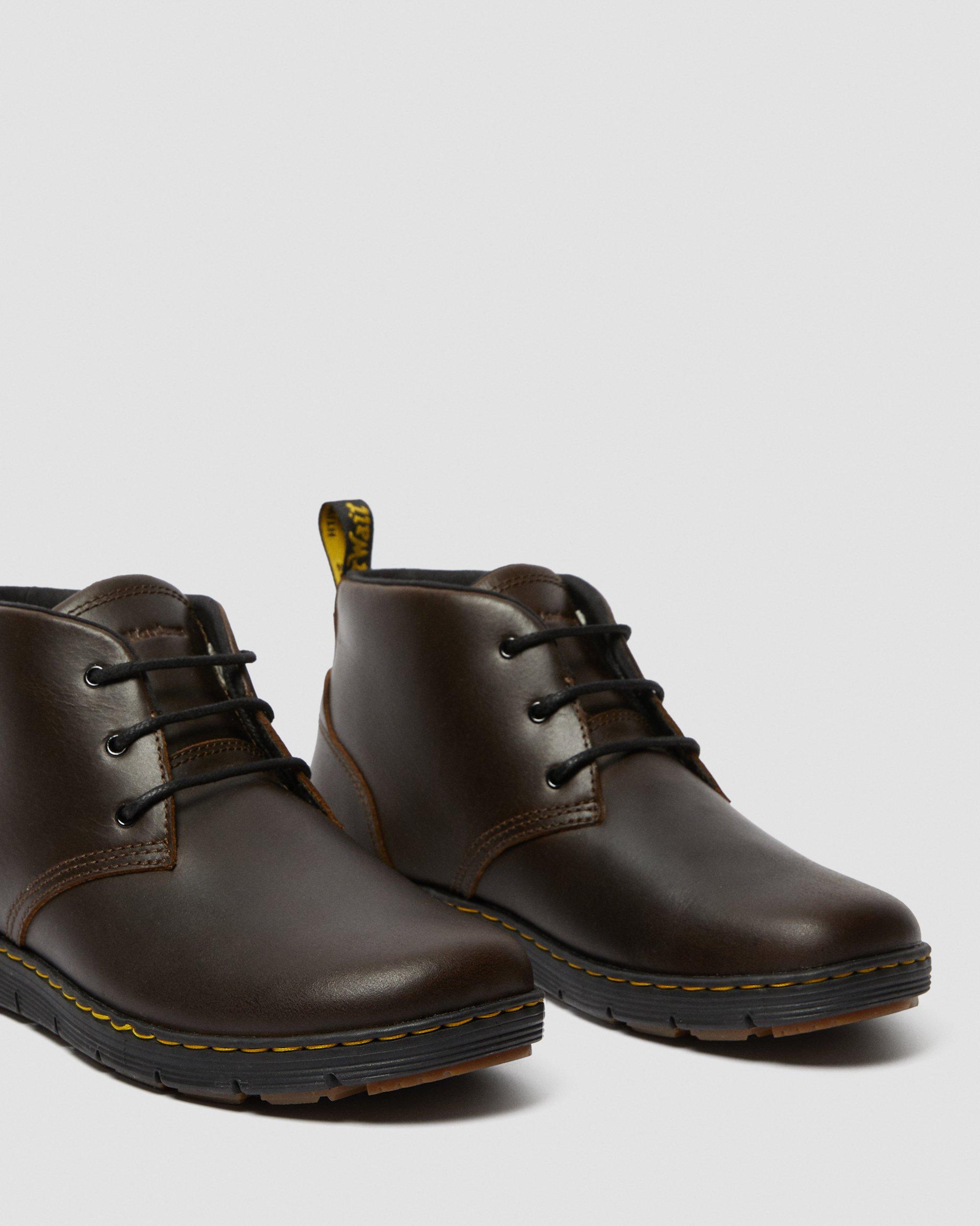 Rhodes Men's Leather Chukka Boots in BROWN | Dr. Martens™
