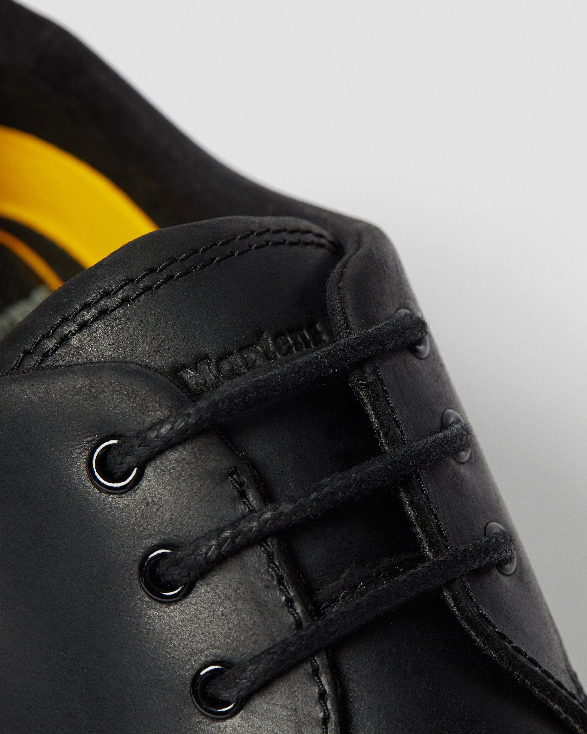 Rhodes Men's Leather Casual Shoes in Black | Dr. Martens