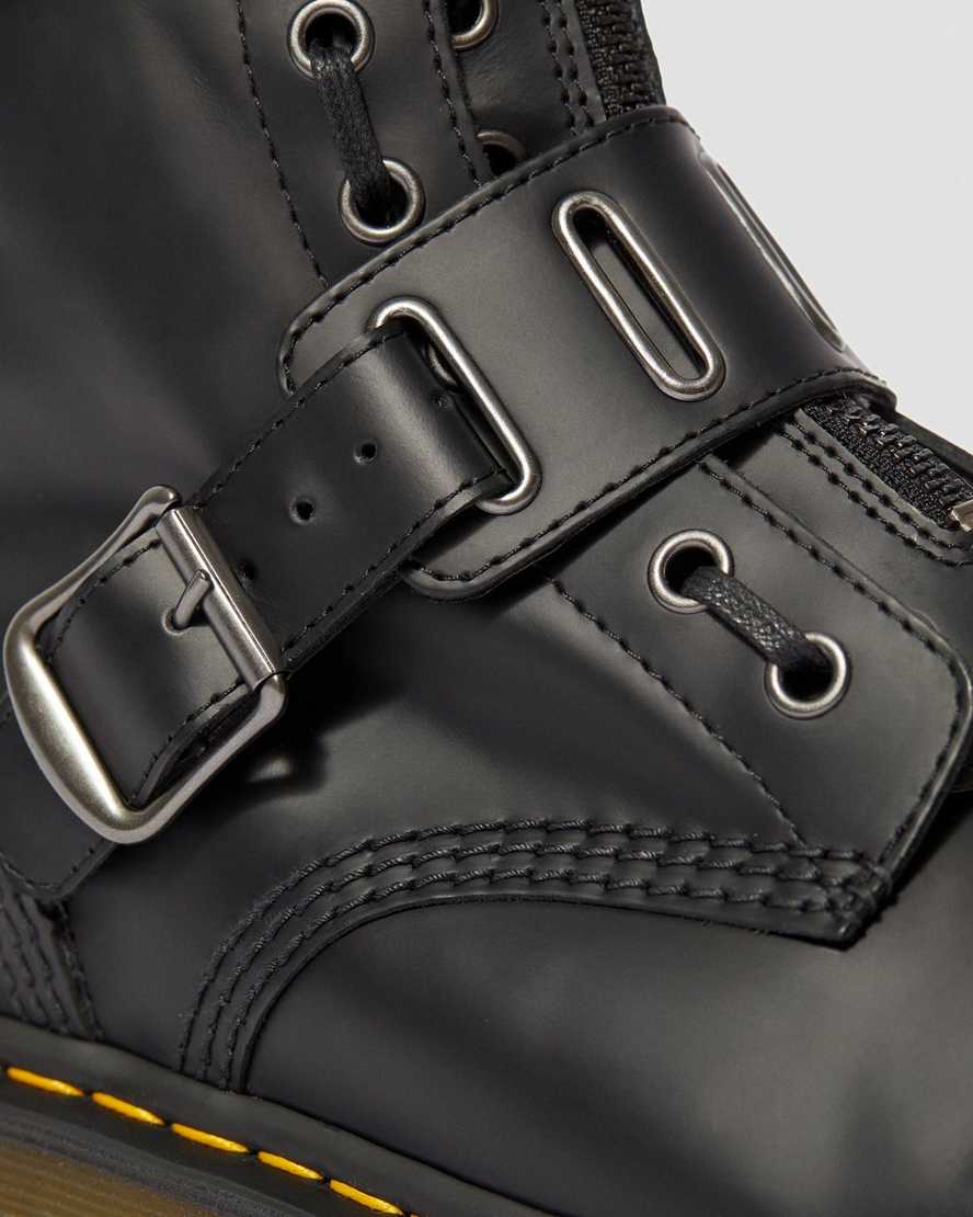 Quynn Leather Buckle Boots | Dr Martens