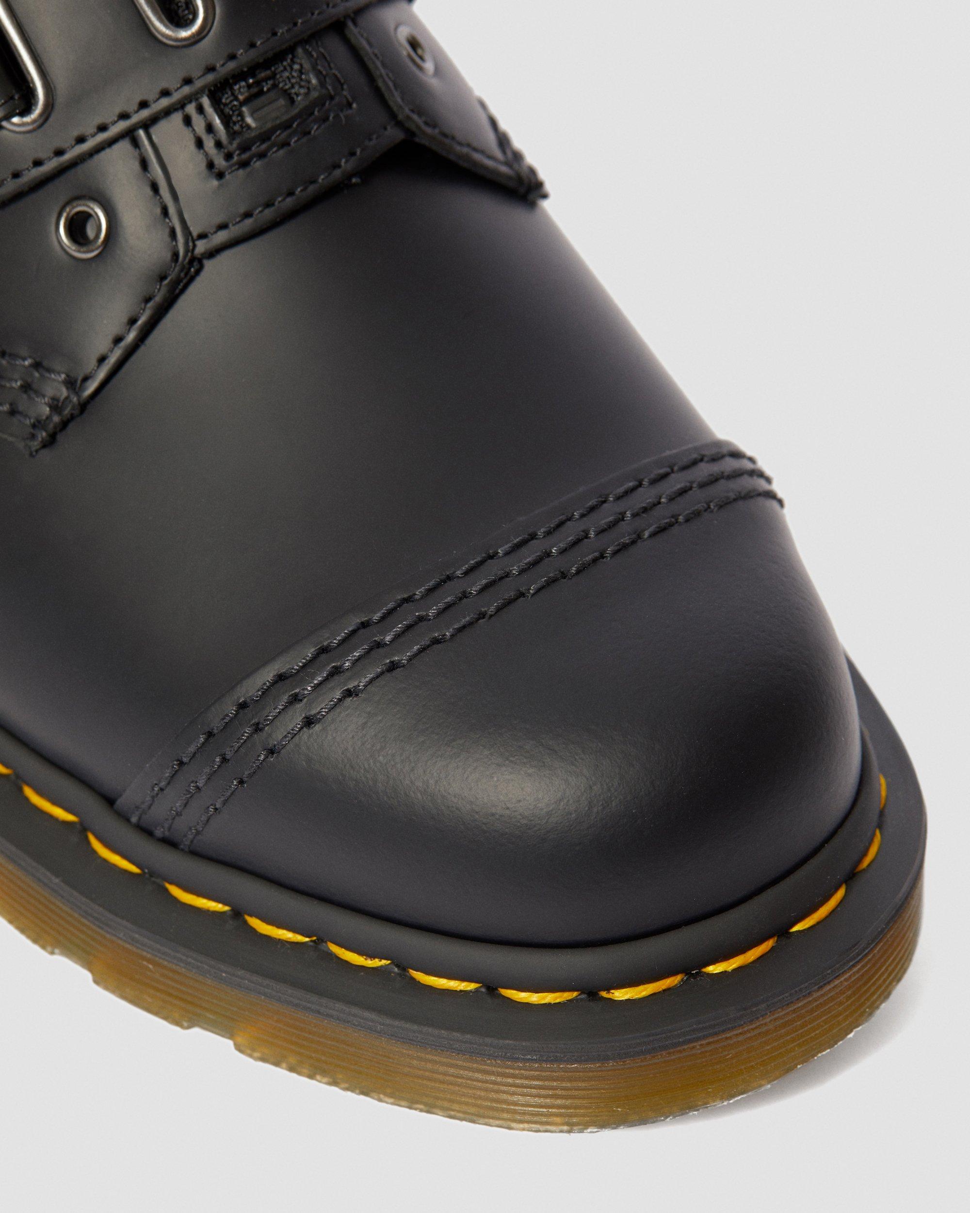 Dr. Martens 1461 Quynn Low Buckle Zip Black Leather Shoes Mens 12 Wmns 13 EU 46 Dr. Marten main image 4