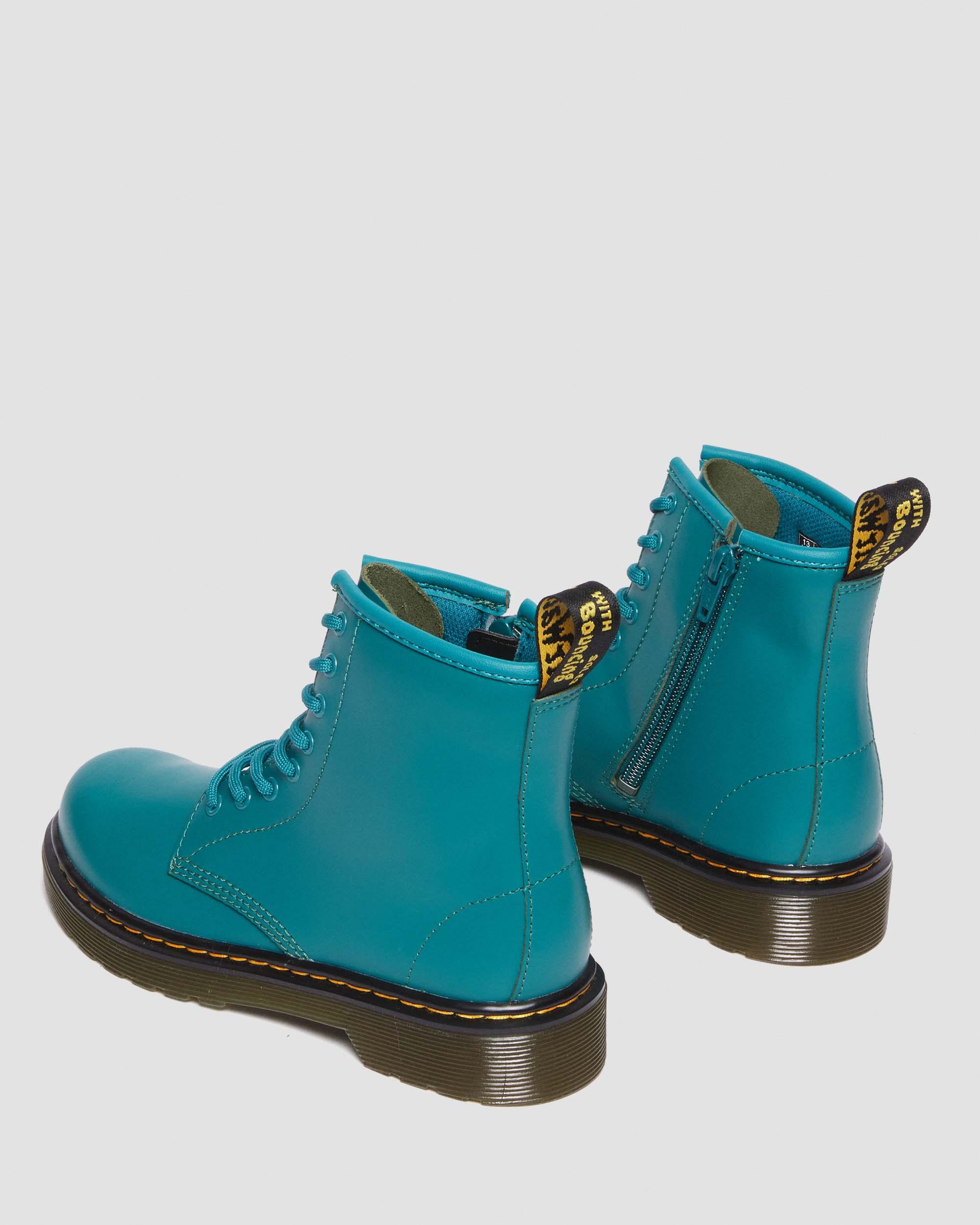 Junior 1460 Leather Lace Up Boots in TEAL GREEN | Dr. Martens™