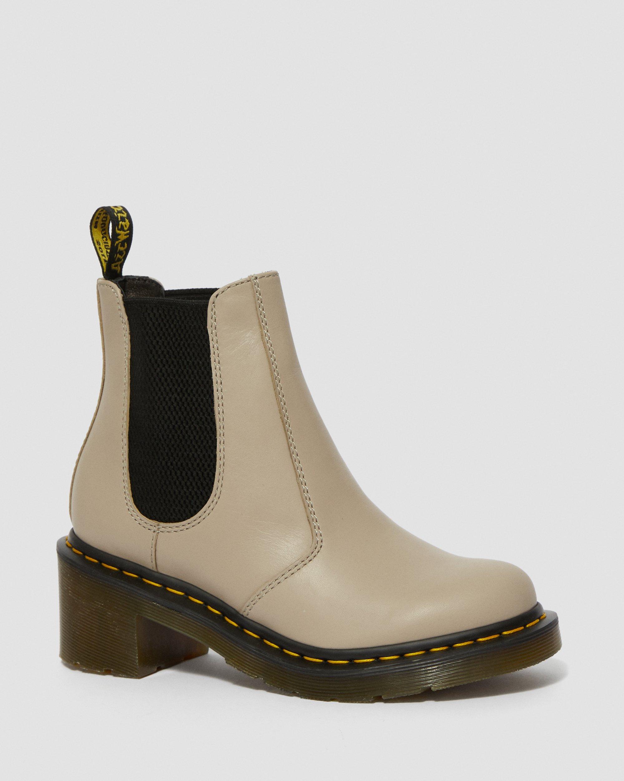 Dr Martens CADENCE 5㎝ヒールサイドゴアブーツ Cadence Women's Leather Heeled Chelsea Boots in NATURAL | Dr. Martens™