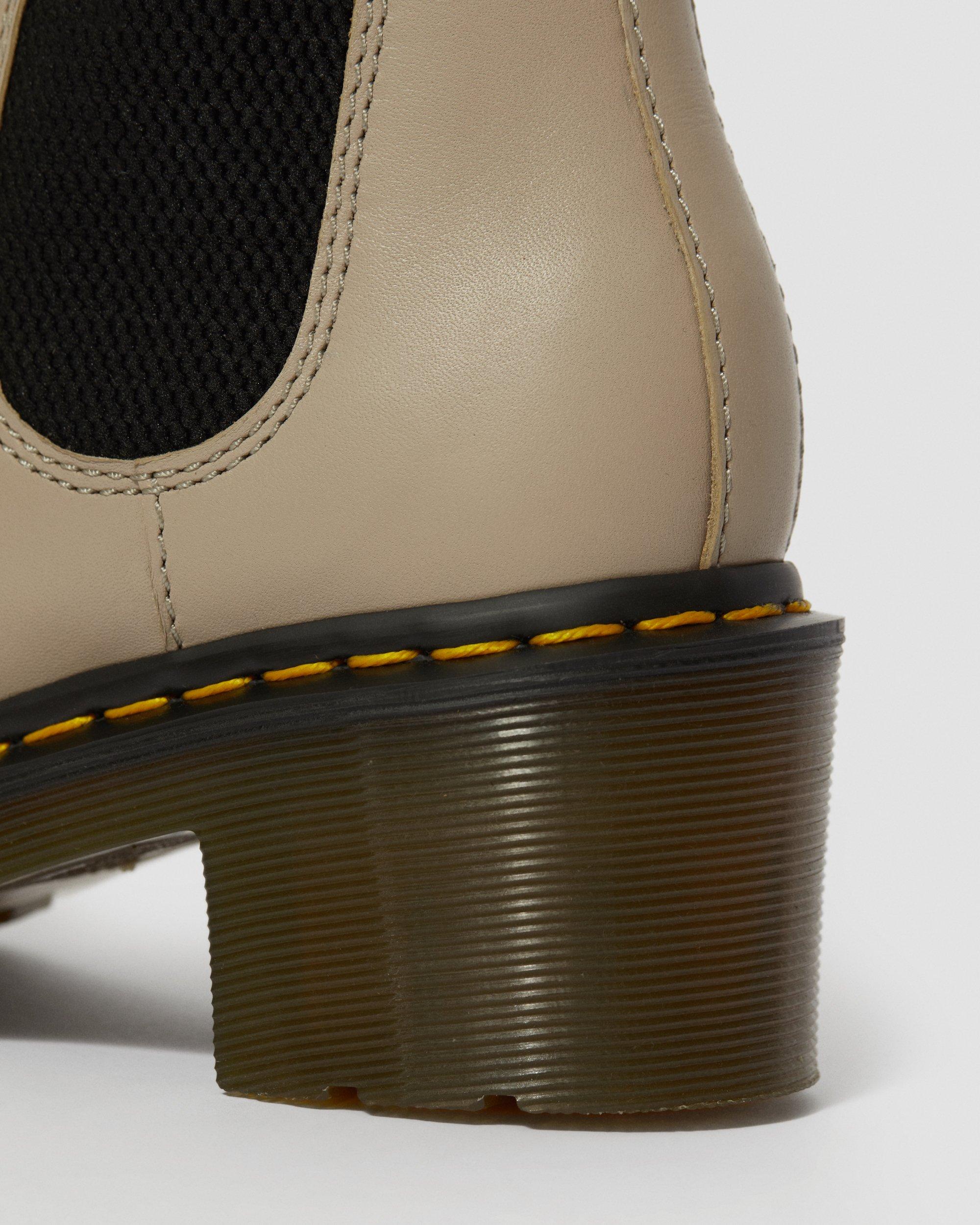 Cadence Women's Leather Heeled Chelsea Boots in NATURAL | Dr. Martens™