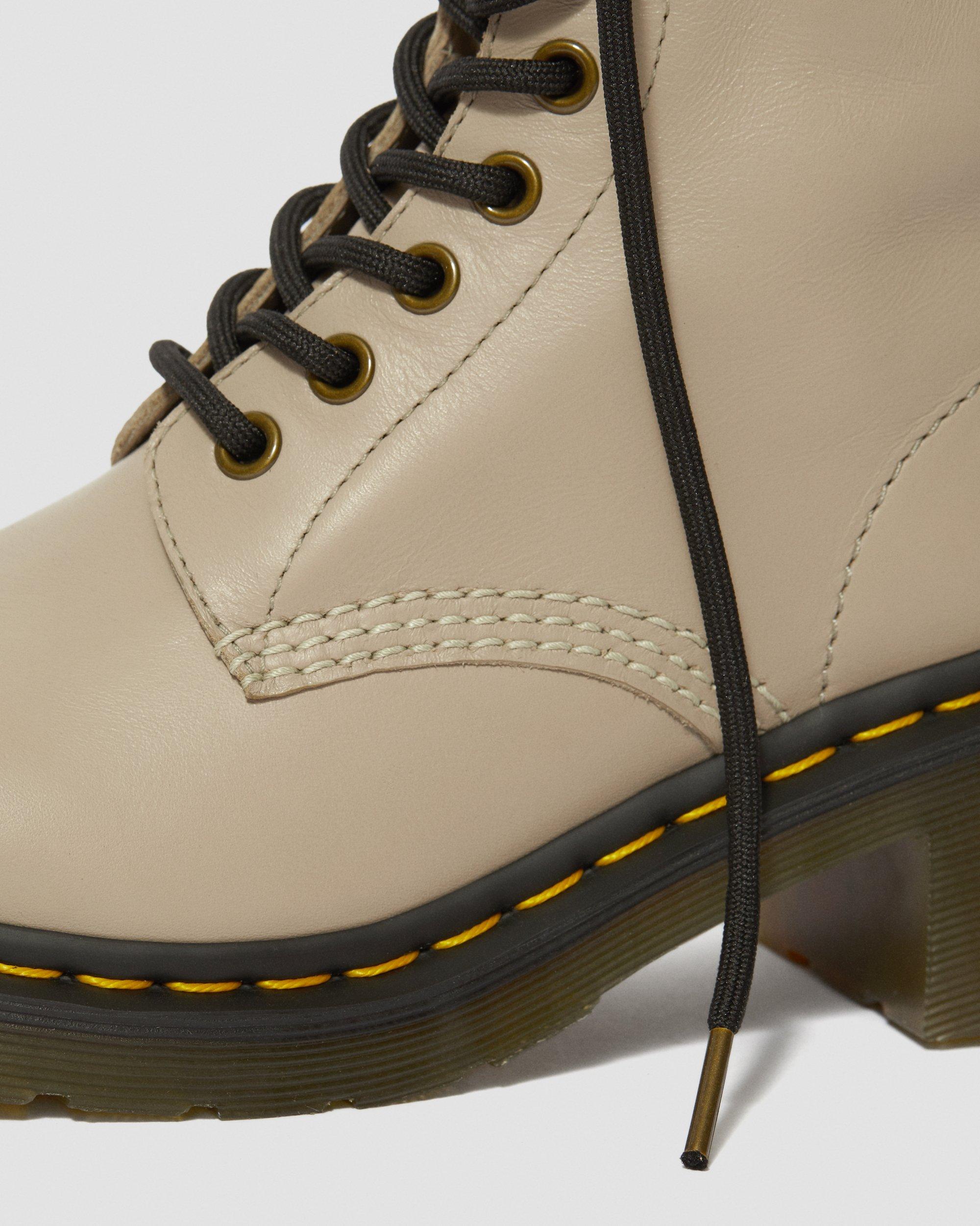 Clemency Women's Leather Heeled Lace Up Boots