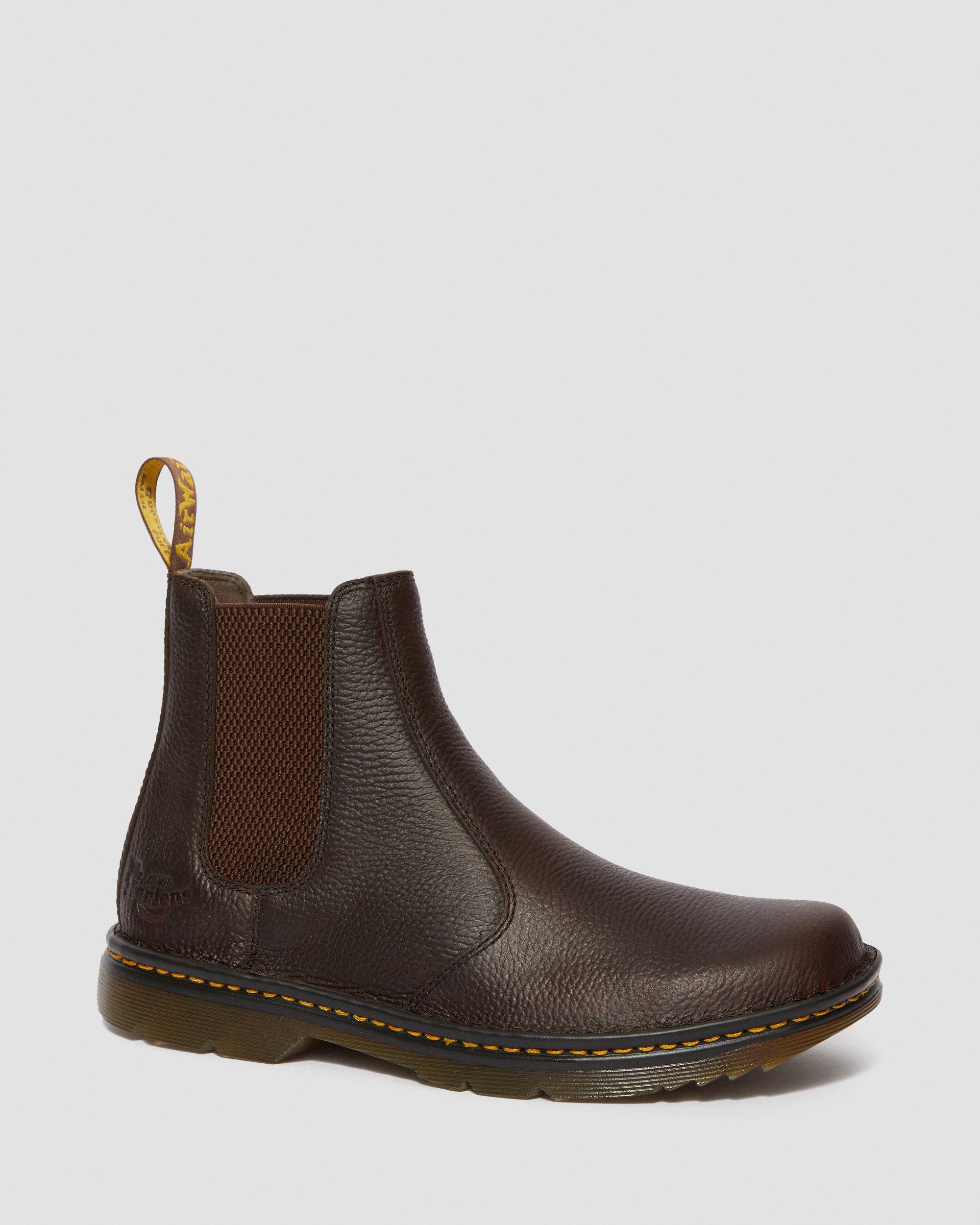 Suffolk Leather Non Slip Chelsea Boots in DARK BROWN | Dr. Martens™