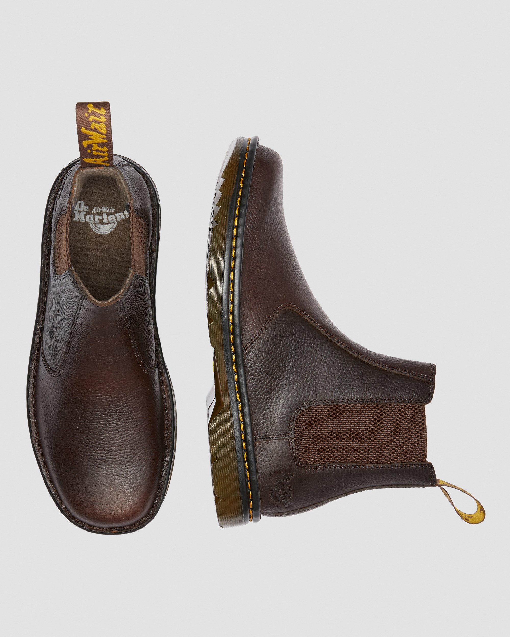 Suffolk Leather Non Slip Chelsea Boots in DARK BROWN | Dr. Martens™