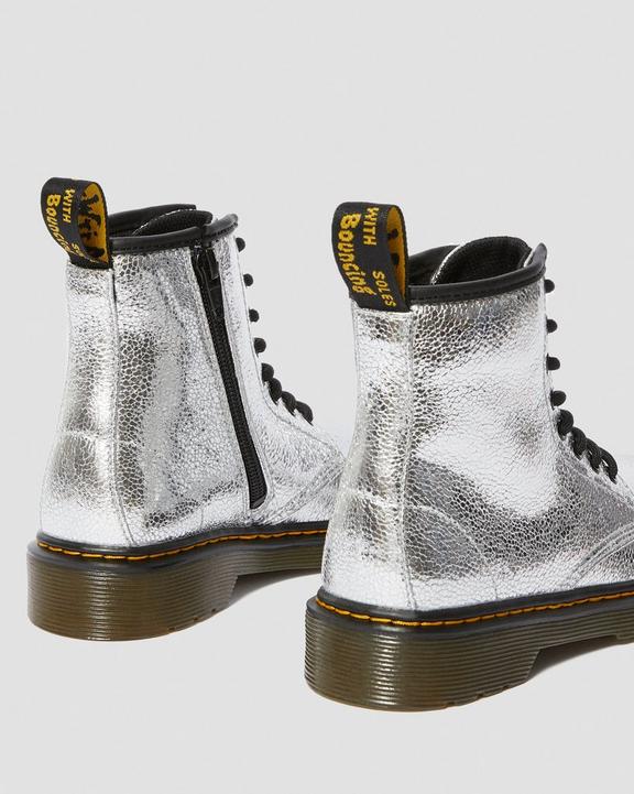 Junior 1460 Crinkle Metallic Lace Up Boots Dr. Martens