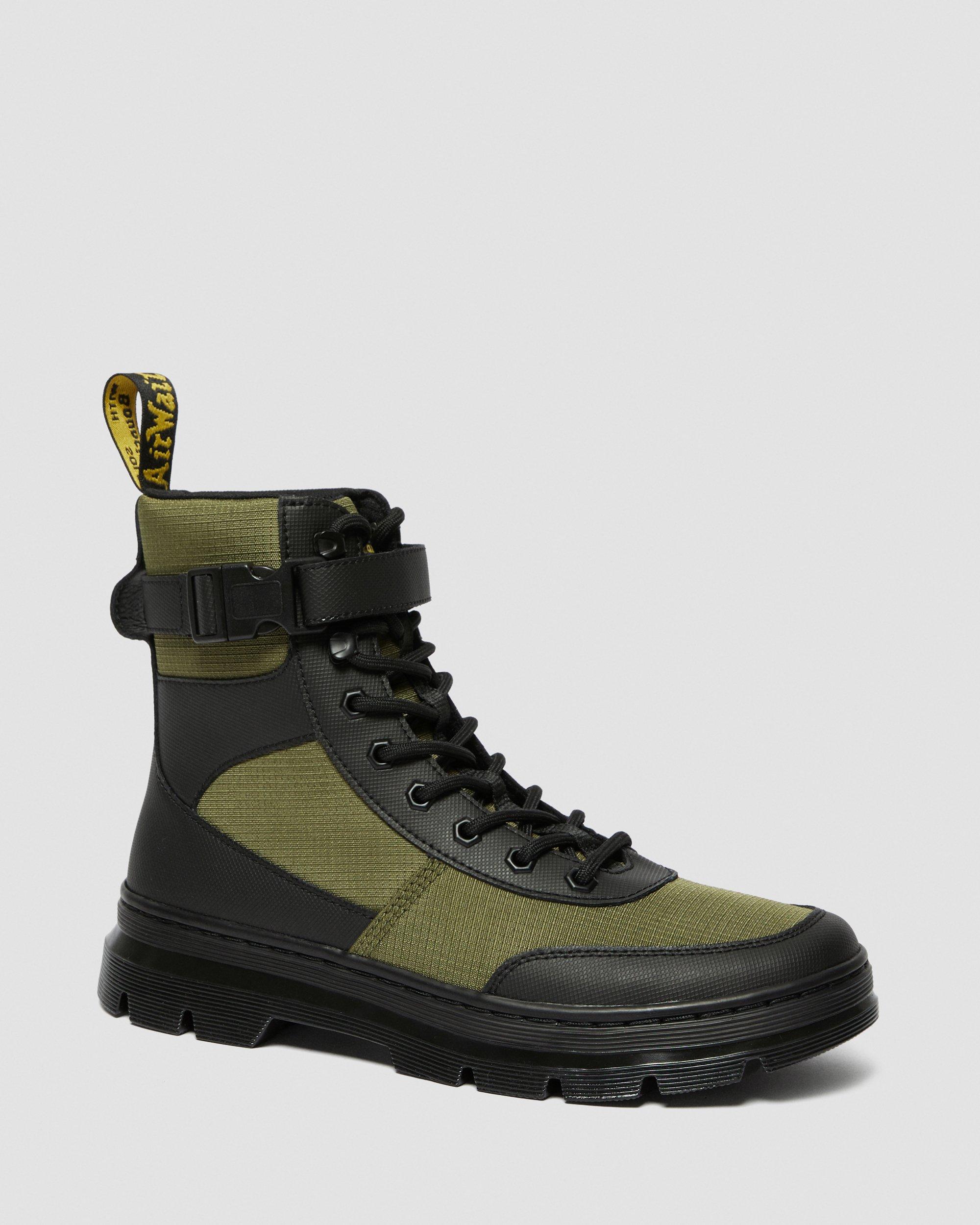 Combs Tech Poly Casual Boots in BLACK+DMS OLIVE | Dr. Martens™