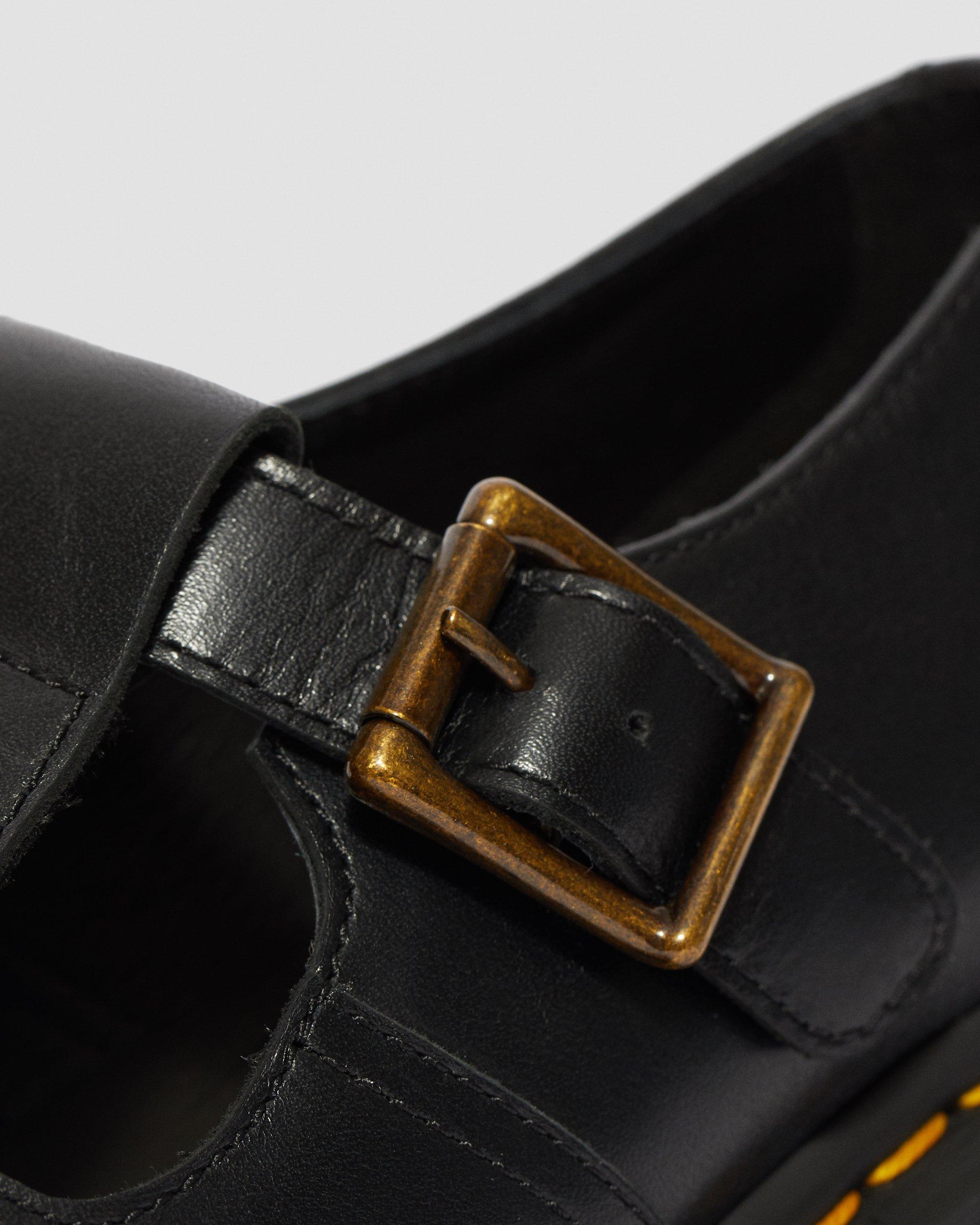 Sophia Women's Leather Heeled Mary Jane Shoes in BLACK | Dr. Martens™
