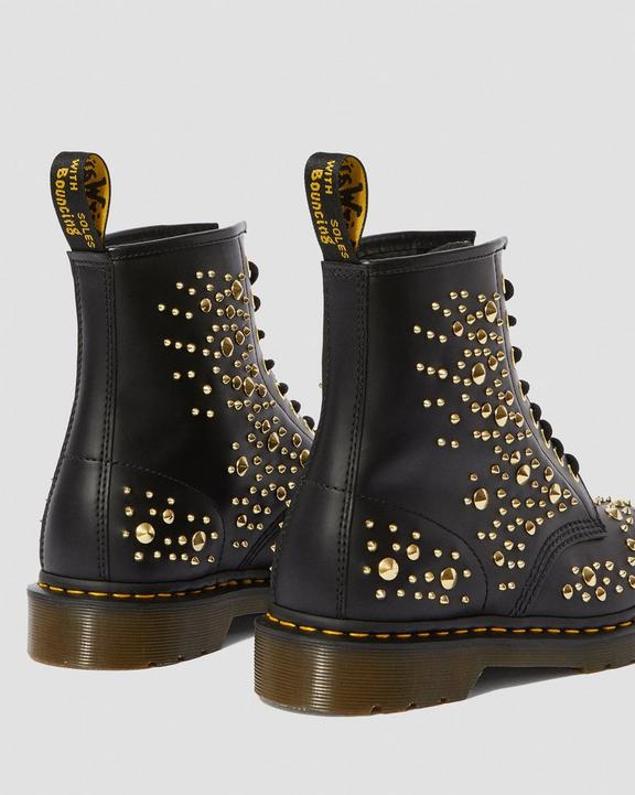 1460 Midas Gold Stud Leather Boots Dr. Martens