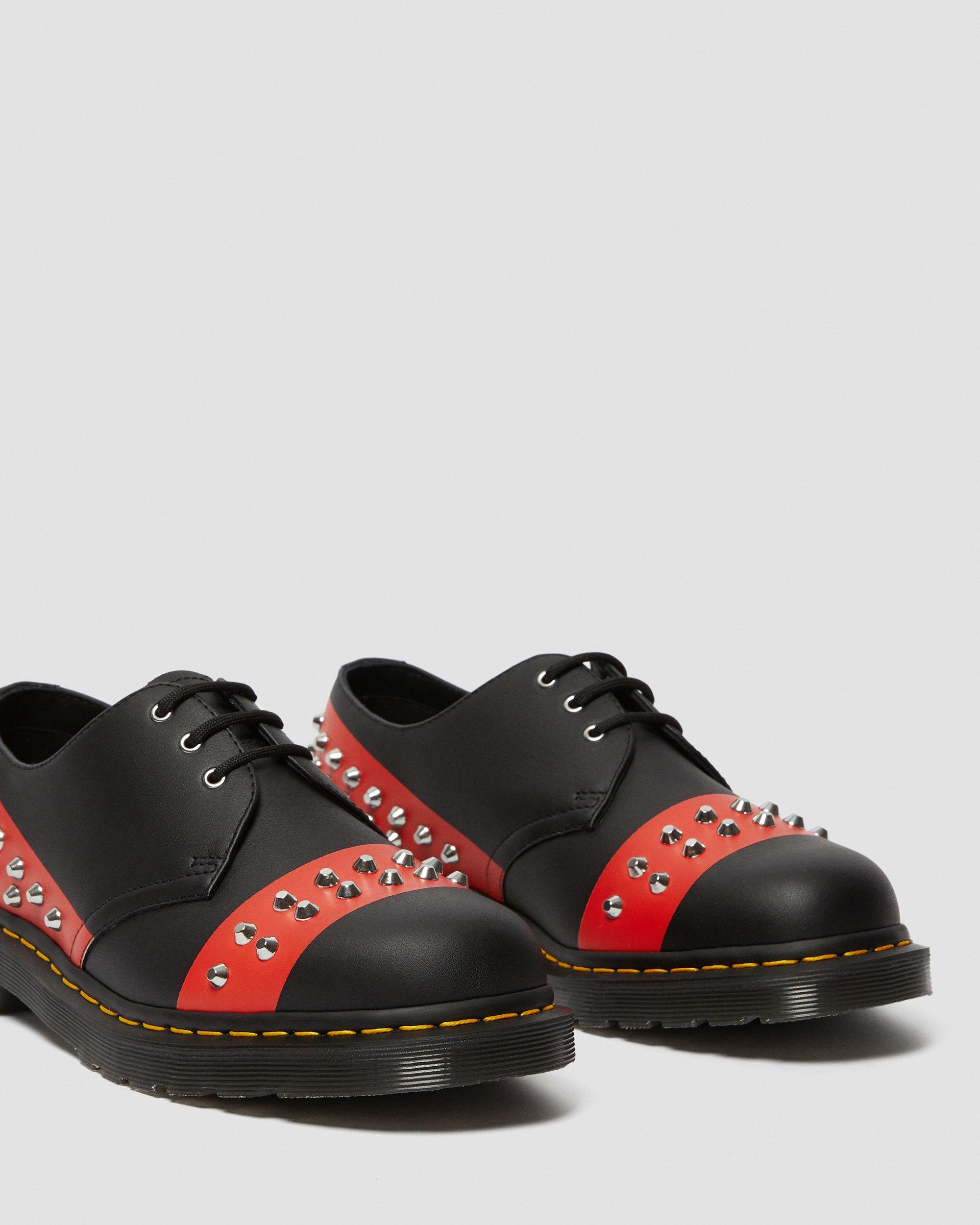 DR MARTENS 1461 Leather Studded Oxford Shoes