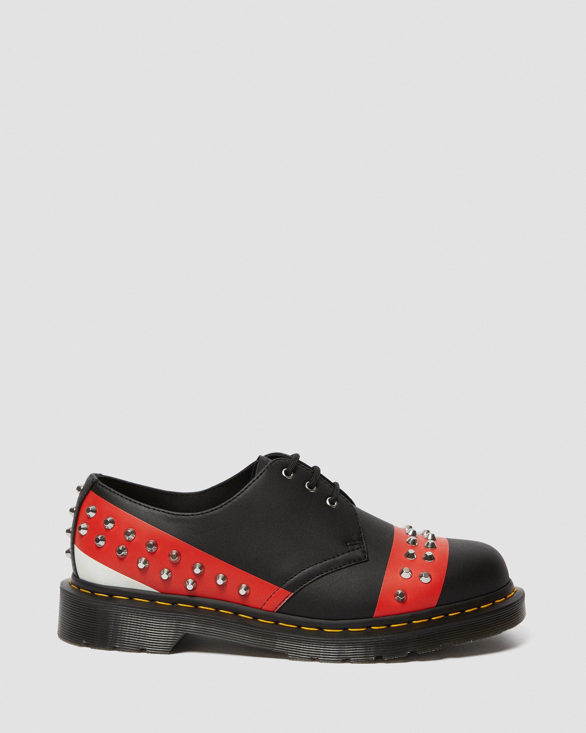 DR MARTENS 1461 Leather Studded Oxford Shoes