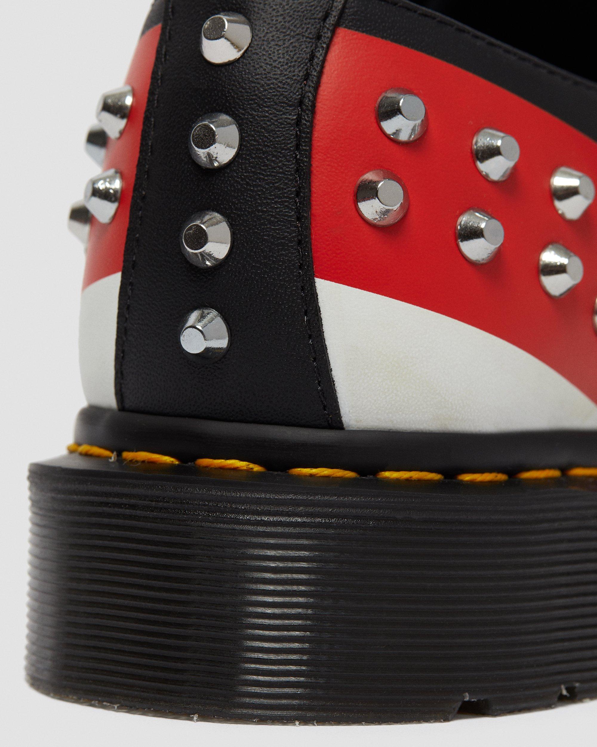 Dr. Martens 1461 Hero studded Dr. Martens 1461 Stud Hero Backhand Oxford Black Red Unisex  main image 4