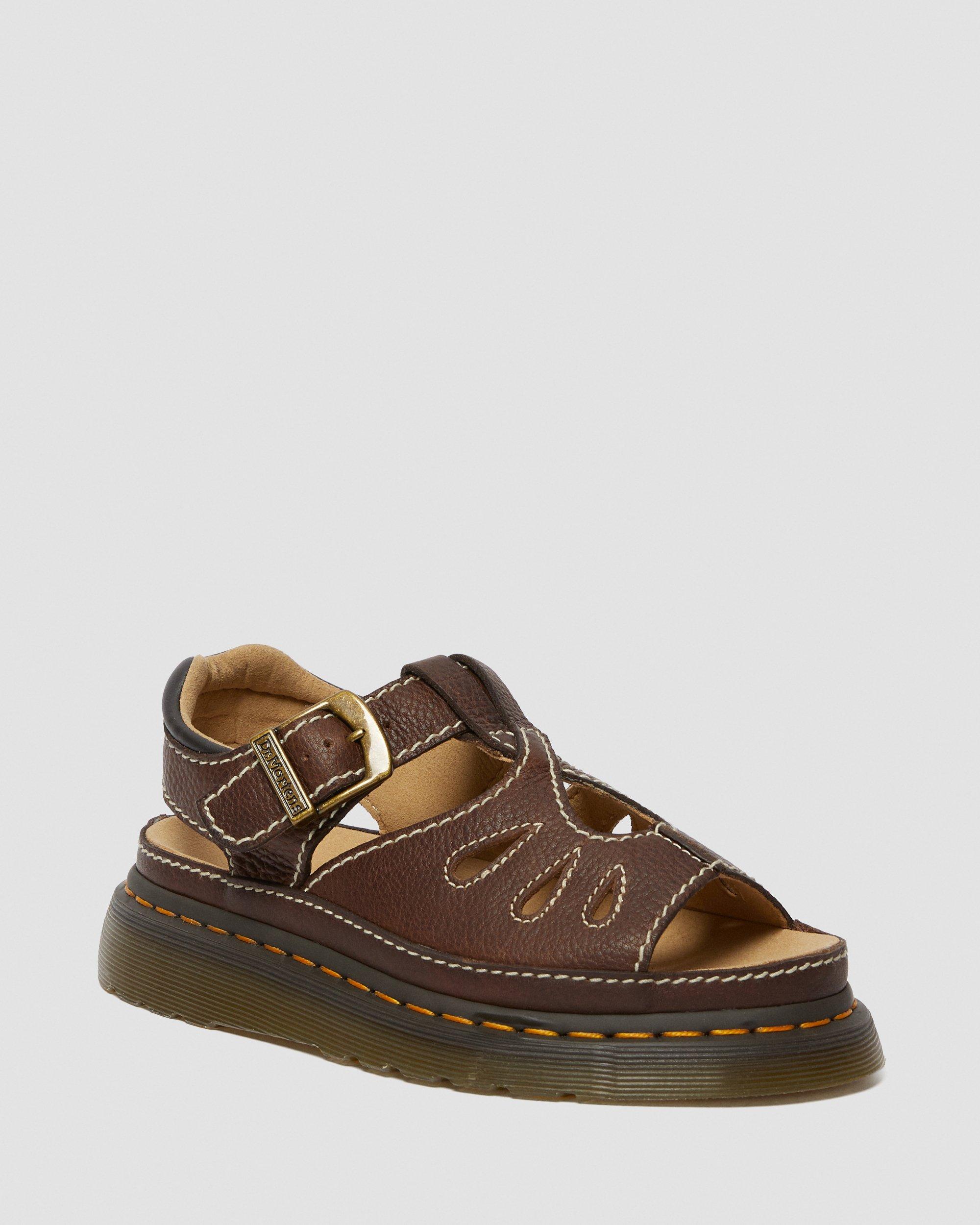 Dr.Martens ドクターマーチン CASTILLO ブラウン サンダル CASTILLO LEDER SANDALEN in DARK BROWN | Dr. Martens™