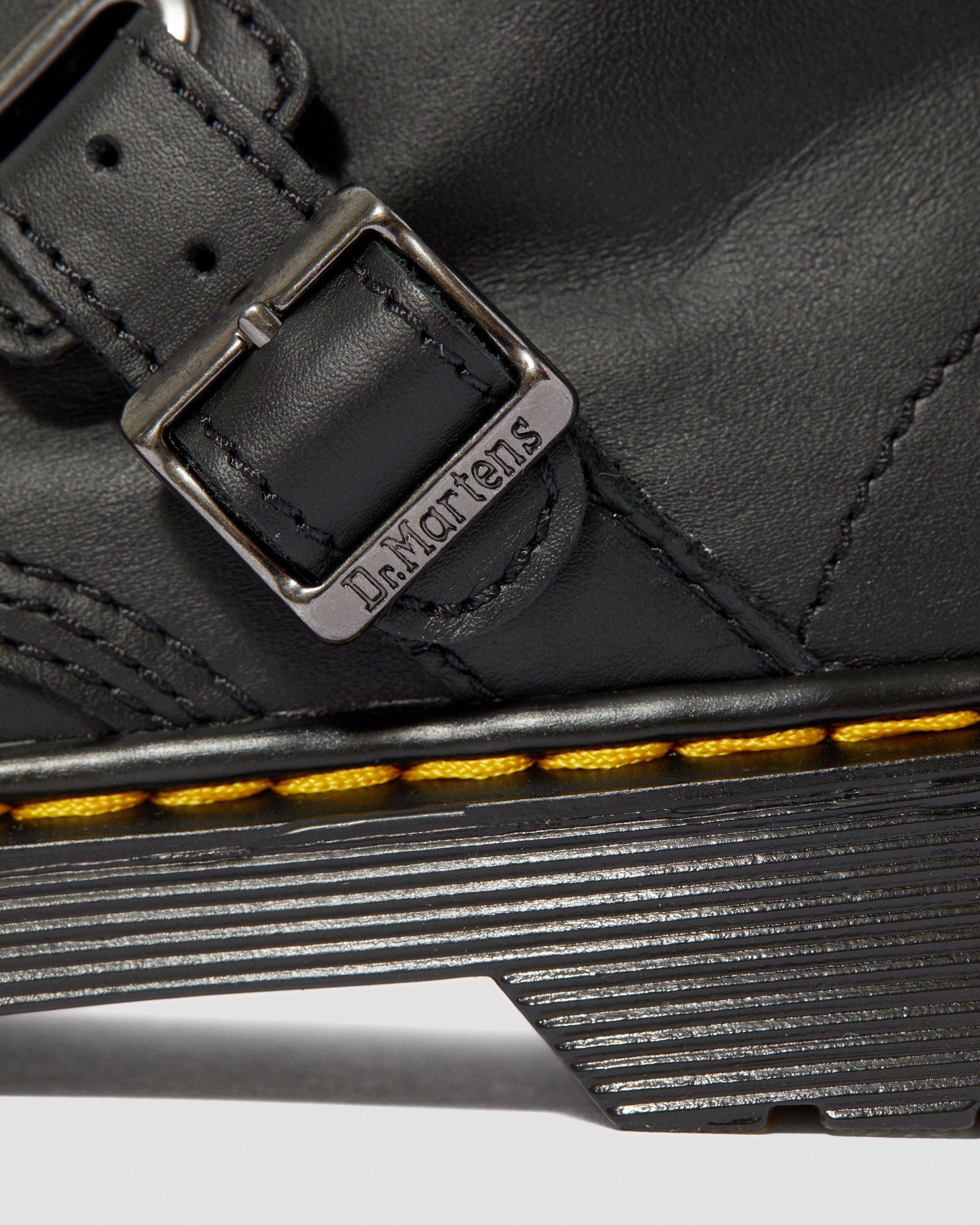 quynn leather buckle boots