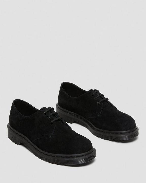 Chaussures 1461 en daim noir Dr. Martens