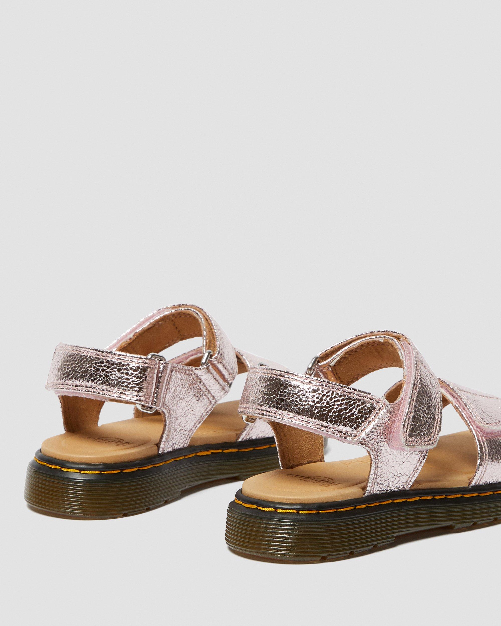 junior metallic romi sandals