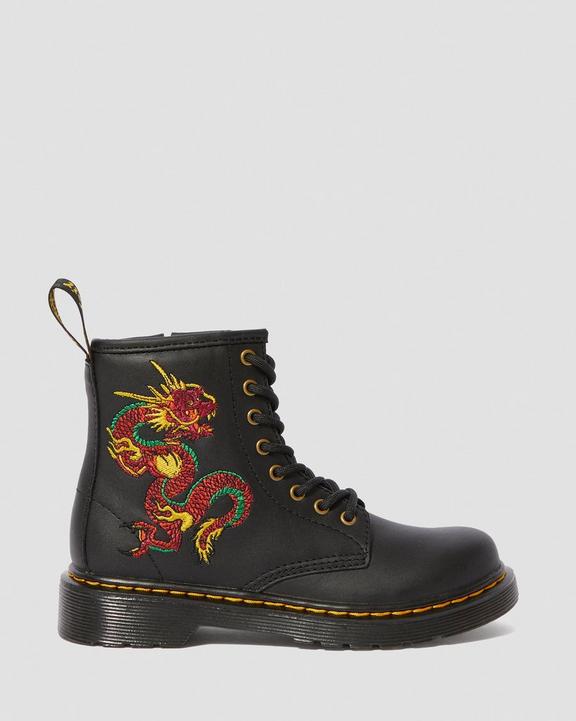 Junior 1460 Dragon Embroidered Leather Boots Dr. Martens