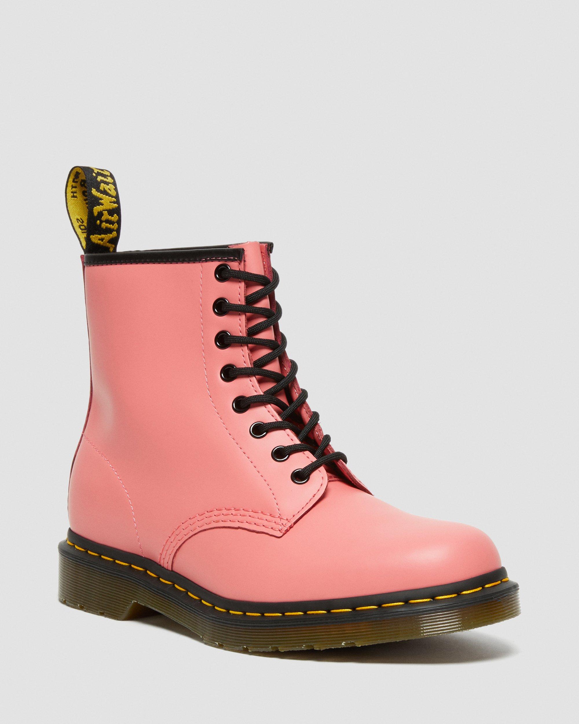 Dr. Martens 14ホール ブーツ ピンク 1460 Smooth Leather Lace Up Boots in ACID PINK | Dr. Martens™