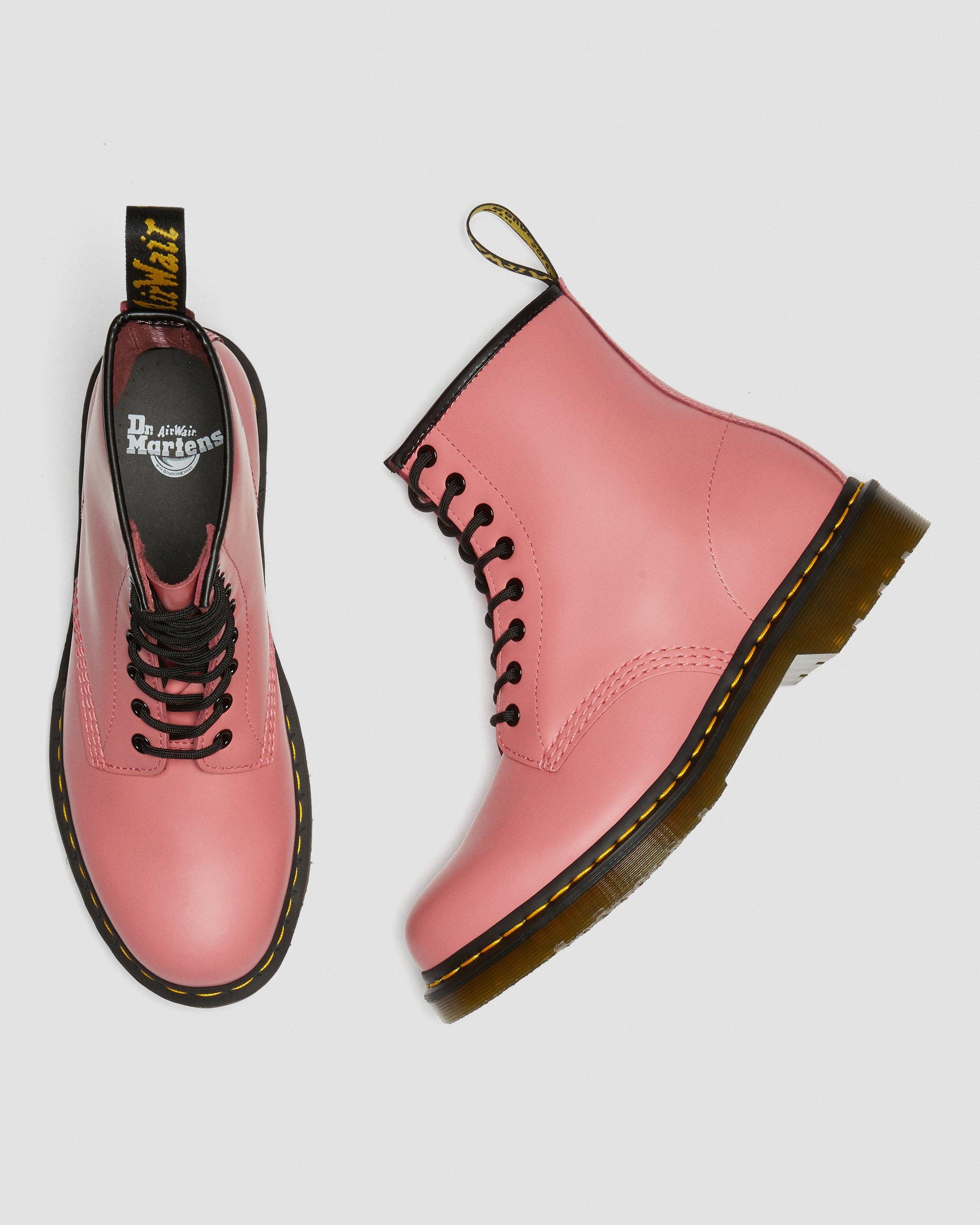 1460 Smooth Leather Lace Up Boots in ACID PINK | Dr. Martens™