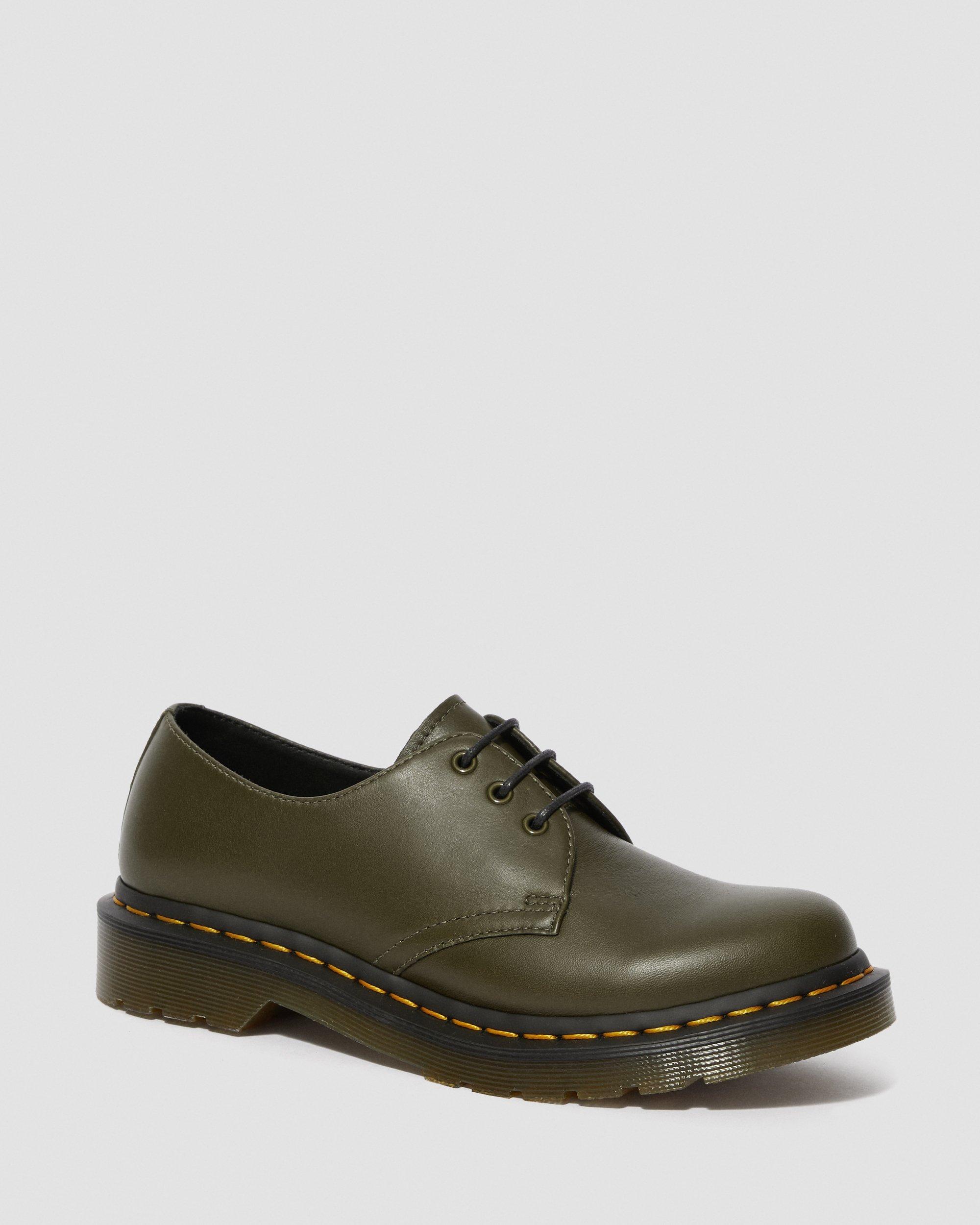 アーママ 1461 Women's Wanama Leather Oxford Shoes in DMS OLIVE | Dr. Martens™