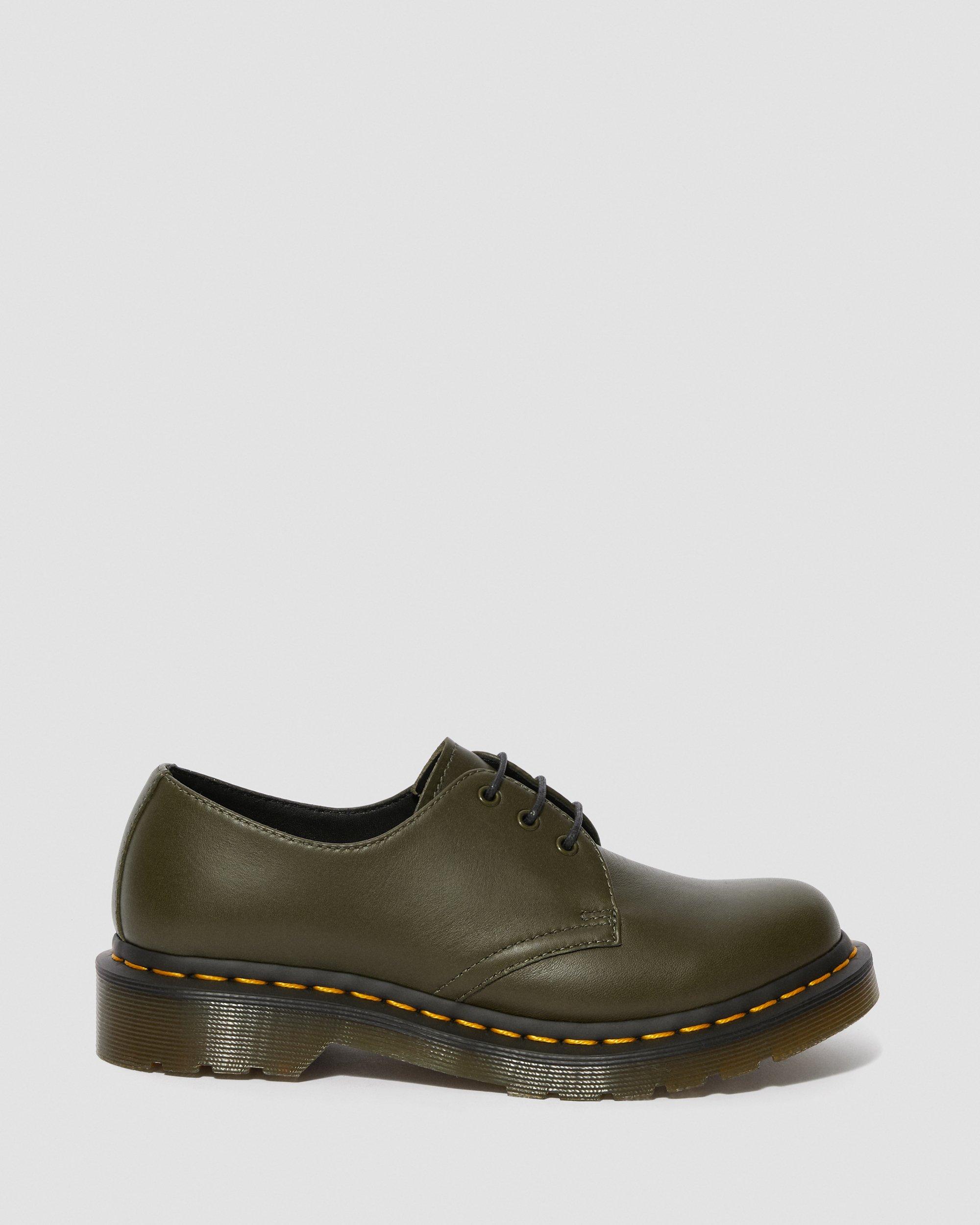 1461 Women's Wanama Leather Oxford Shoes in DMS OLIVE | Dr. Martens™