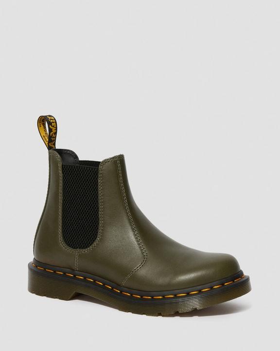 2976 Women's Wanama Leather Chelsea Boots in Olive | Dr. Martens 2976 Women's Wanama Leather Chelsea Boots in Olive | Dr. Martens