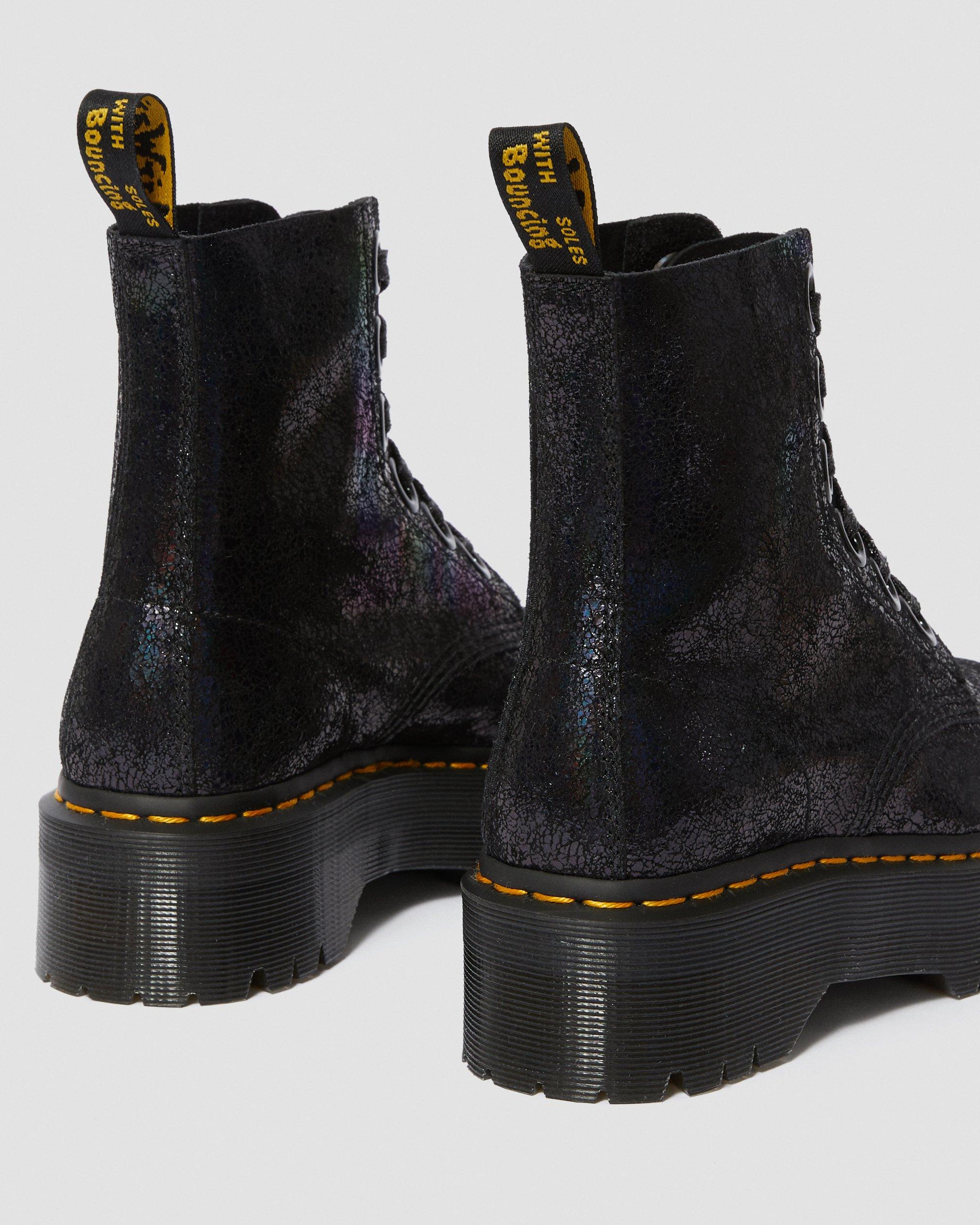 Boots Molly Crackle irisées in Noir