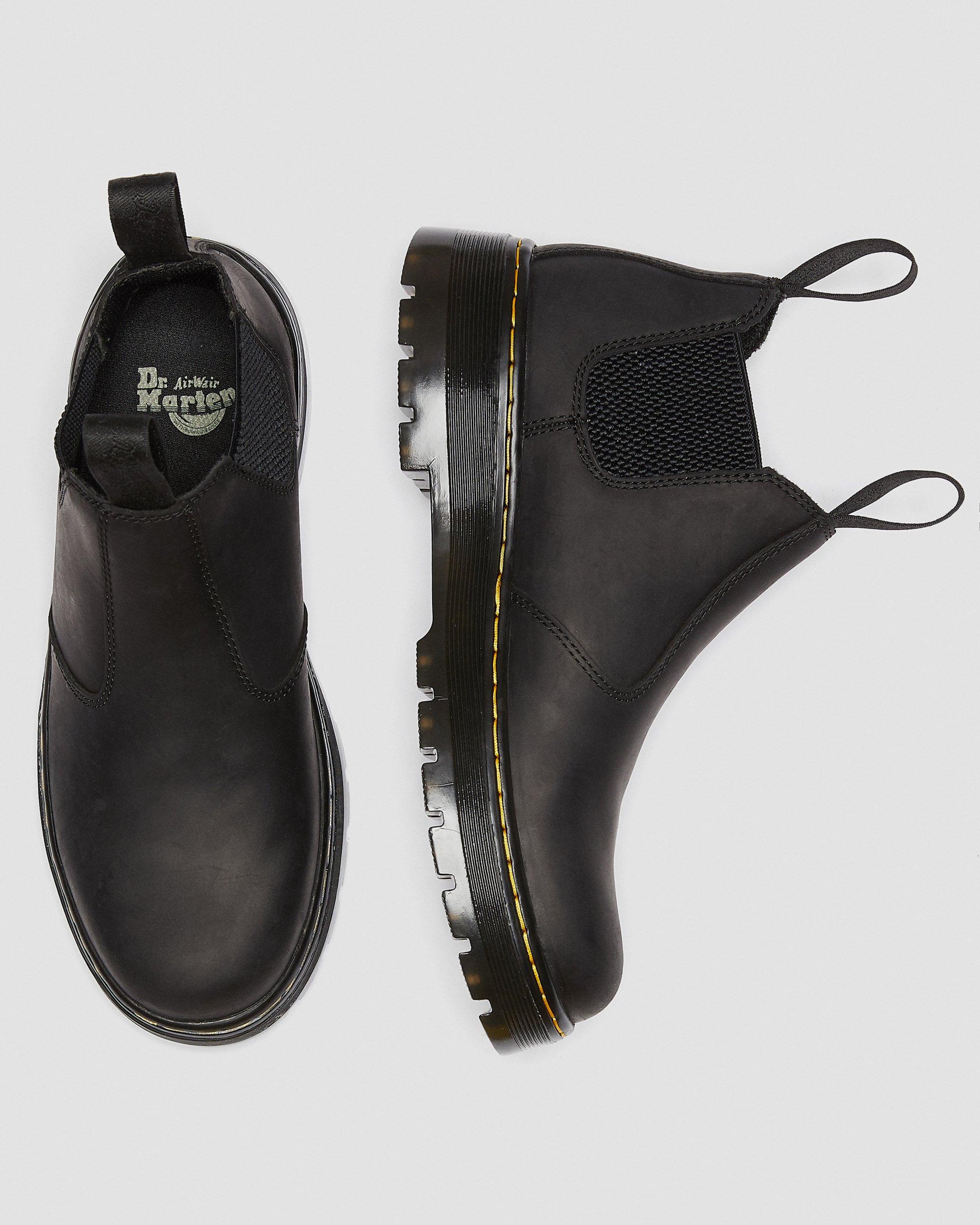 Hardie Connection Leather Chelsea Work Boots in Black | Dr  display picture 1