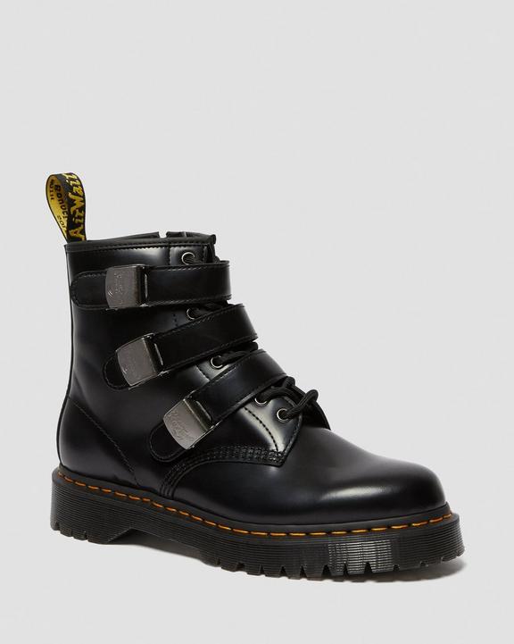 FENIMORE LEATHER BUCKLE ANKLE BOOTS Dr. Martens