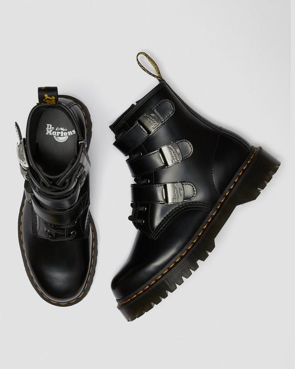 FENIMORE LEATHER BUCKLE ANKLE BOOTS Dr. Martens