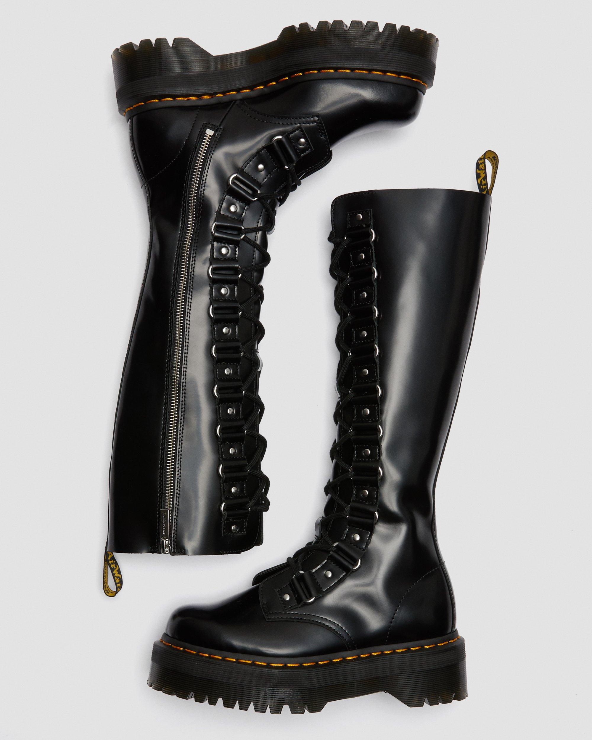 靴 Dr. Martens/Long Boots/UK5/BLK/1B60 1B60 Xl Women's Leather Knee High Platform Boots in BLACK | Dr