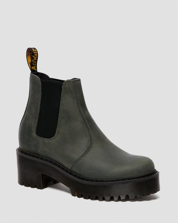 Rometty Women's Moldova Leather Platform Chelsea Boots Dr. Martens