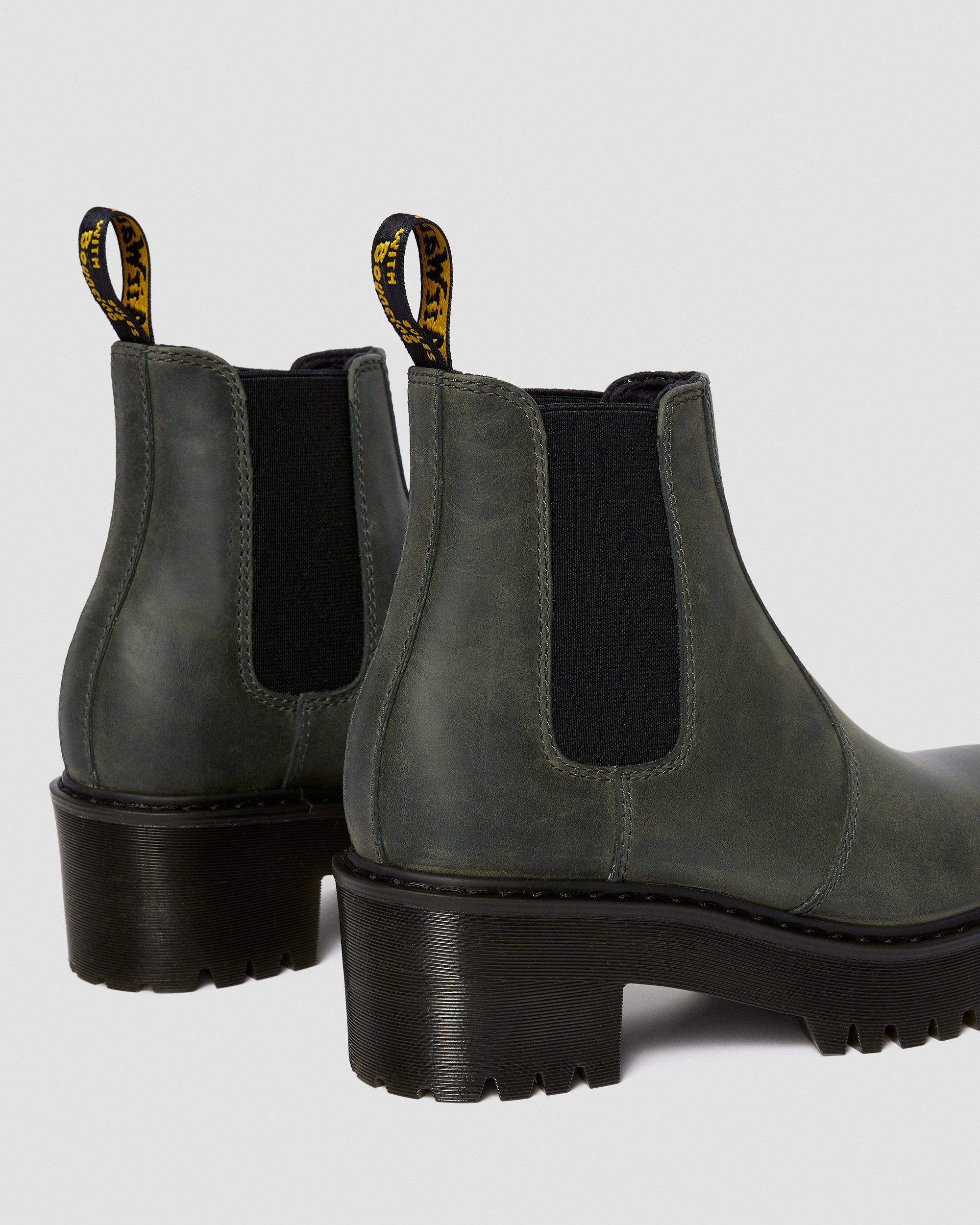 grey platform chelsea boots