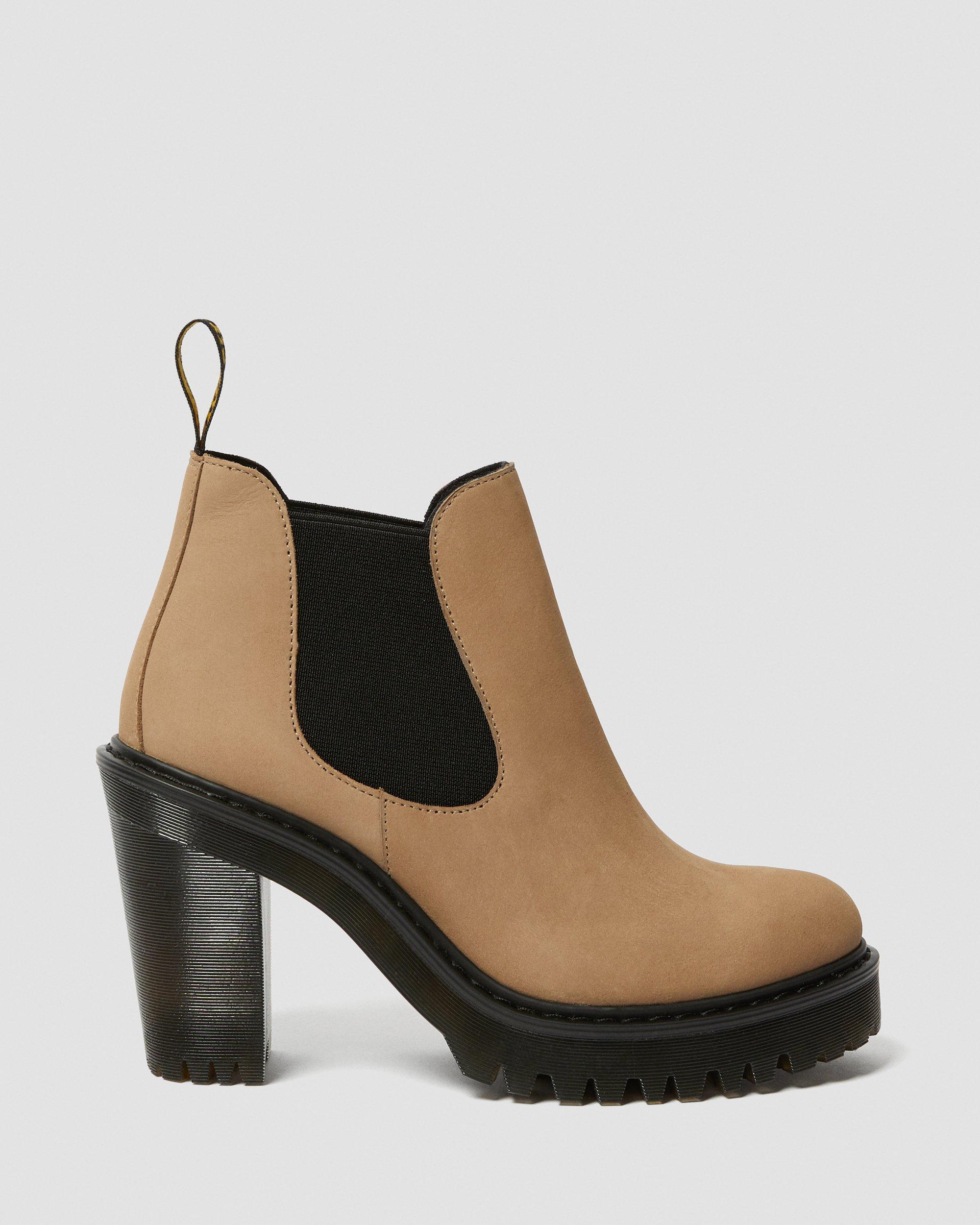 靴 Dr.Martens HURSTON 24cm UK5 Hurston Women's Suede Heeled Chelsea Boots in MILKSHAKE | Dr. Martens™