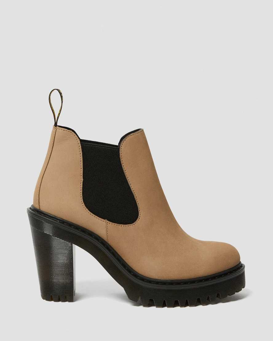 Hurston Women's Suede Heeled Chelsea Boots | Dr Martens
