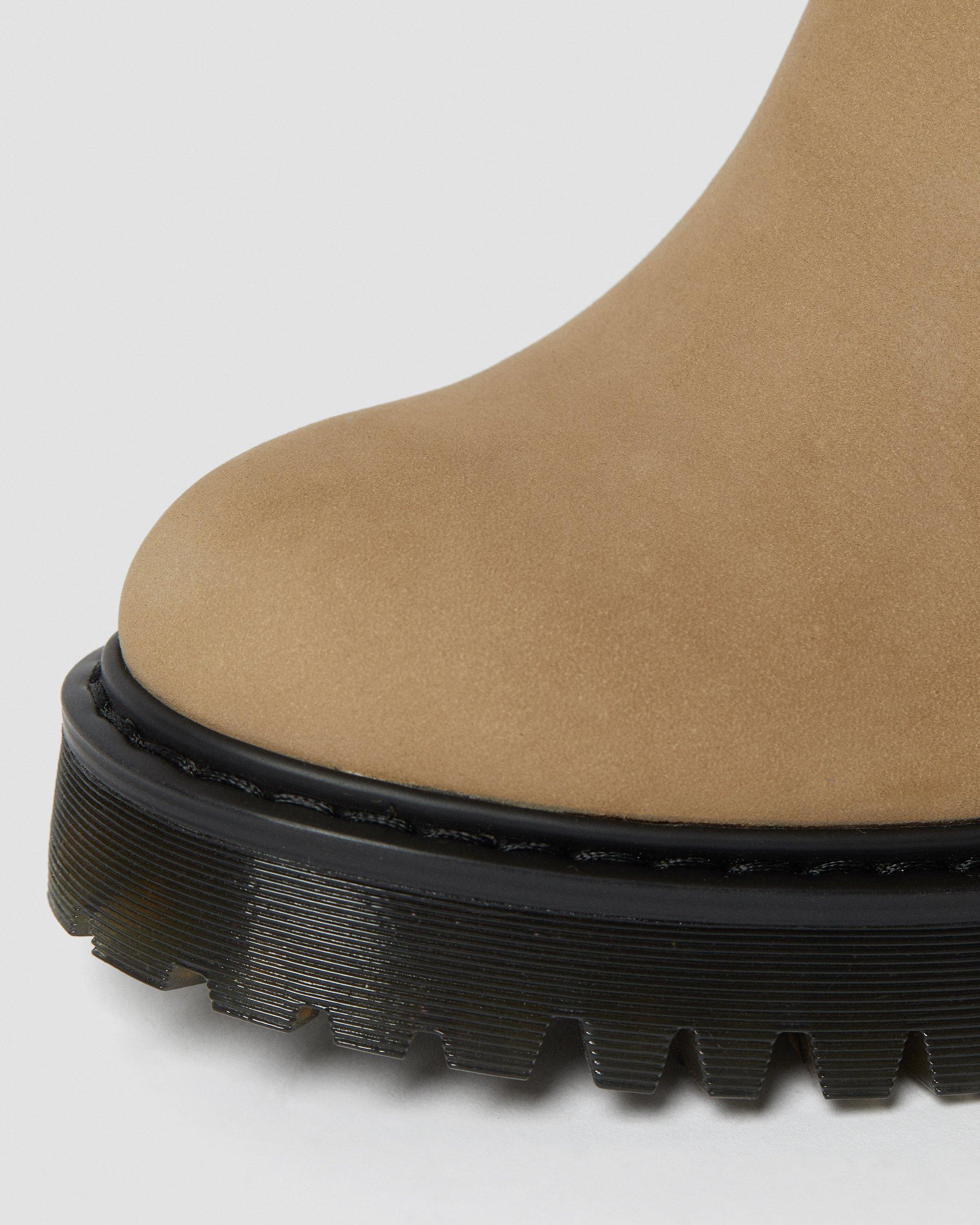 Hurston Women's Suede Heeled Chelsea Boots in MILKSHAKE | Dr. Martens™
