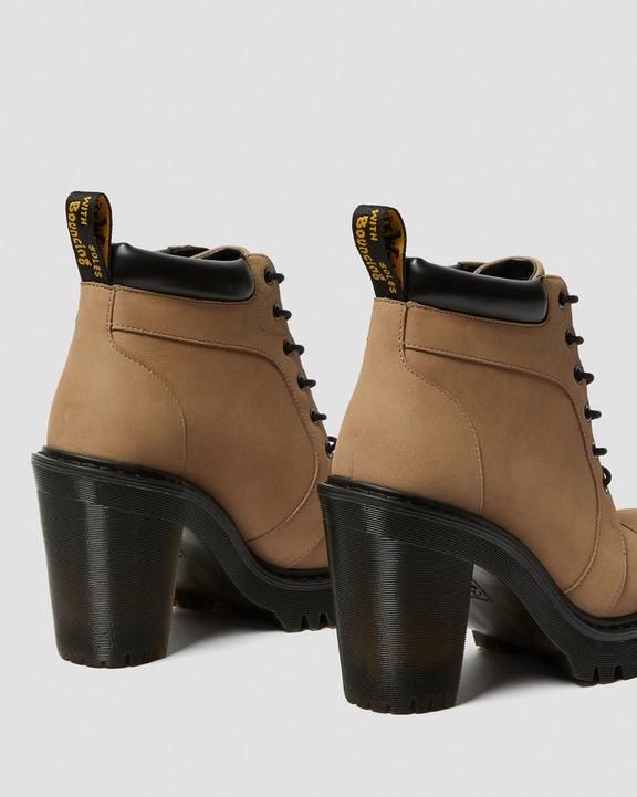 Averil Women's Suede Heeled Ankle Boots Dr. Martens