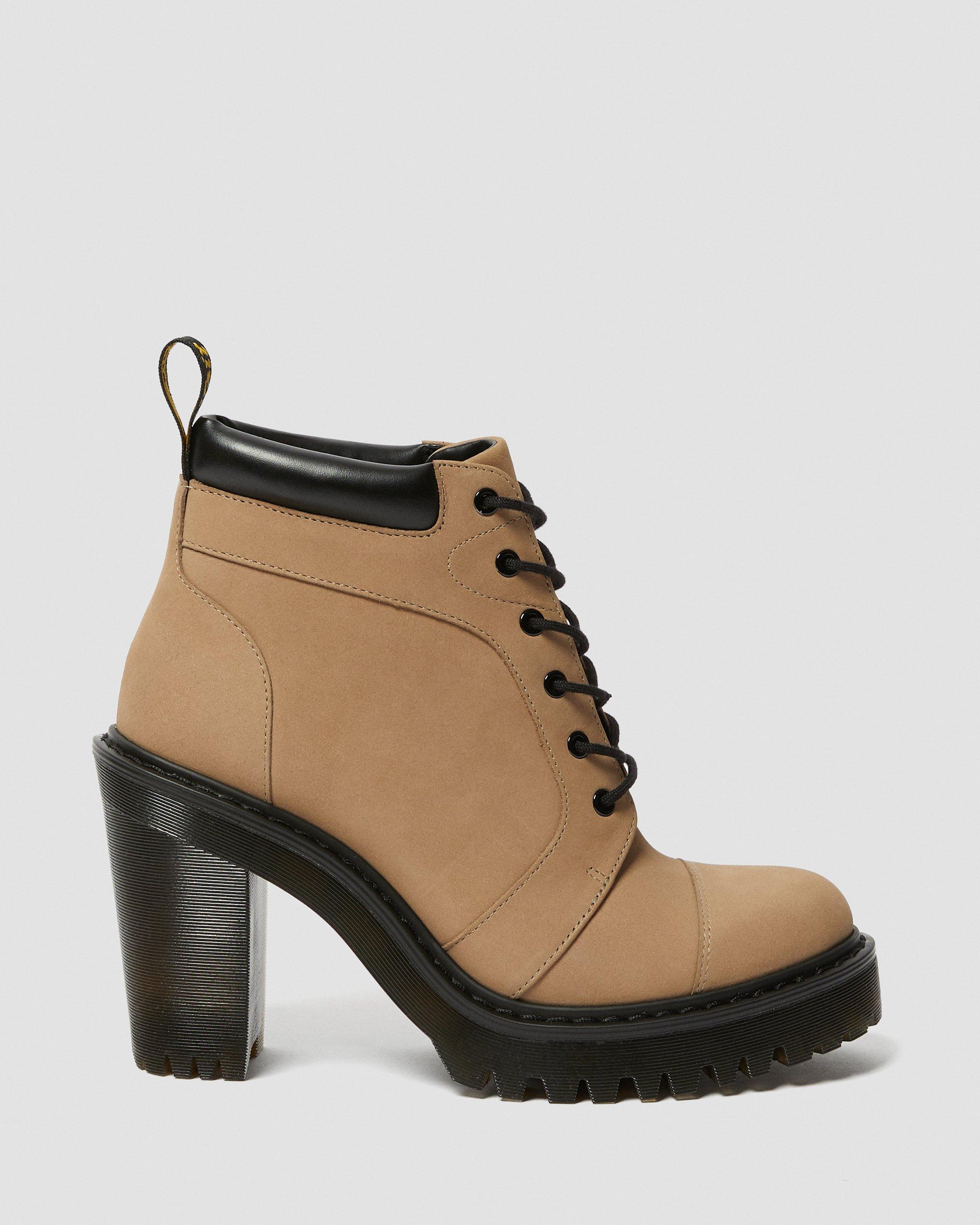 Averil Women's Suede Heeled Ankle Boots | Dr. Martens