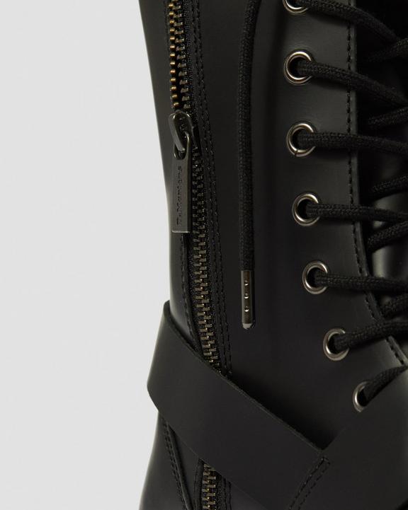 Jadon Hi Smooth Leather Studded Platform Boots Dr. Martens