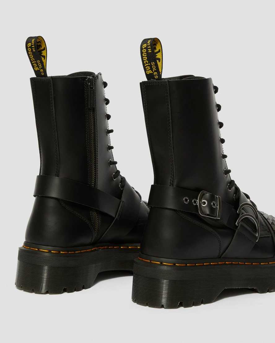 Jadon Hi Smooth Leather Studded Platform Boots | Dr Martens